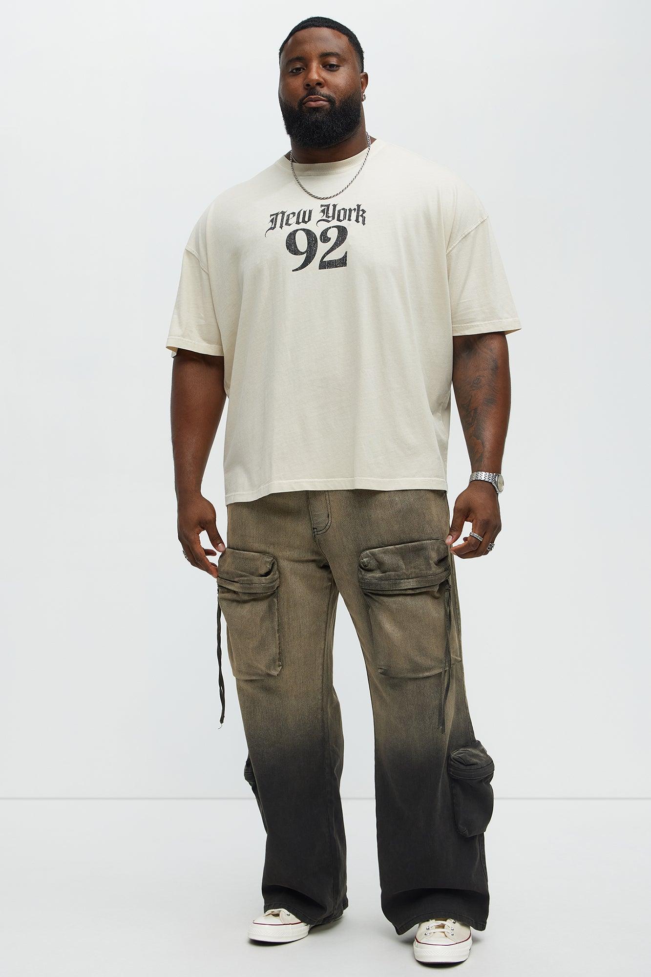 Rebel NYC 92 Oversized Short Sleeve Tee - Cream Male Product Image
