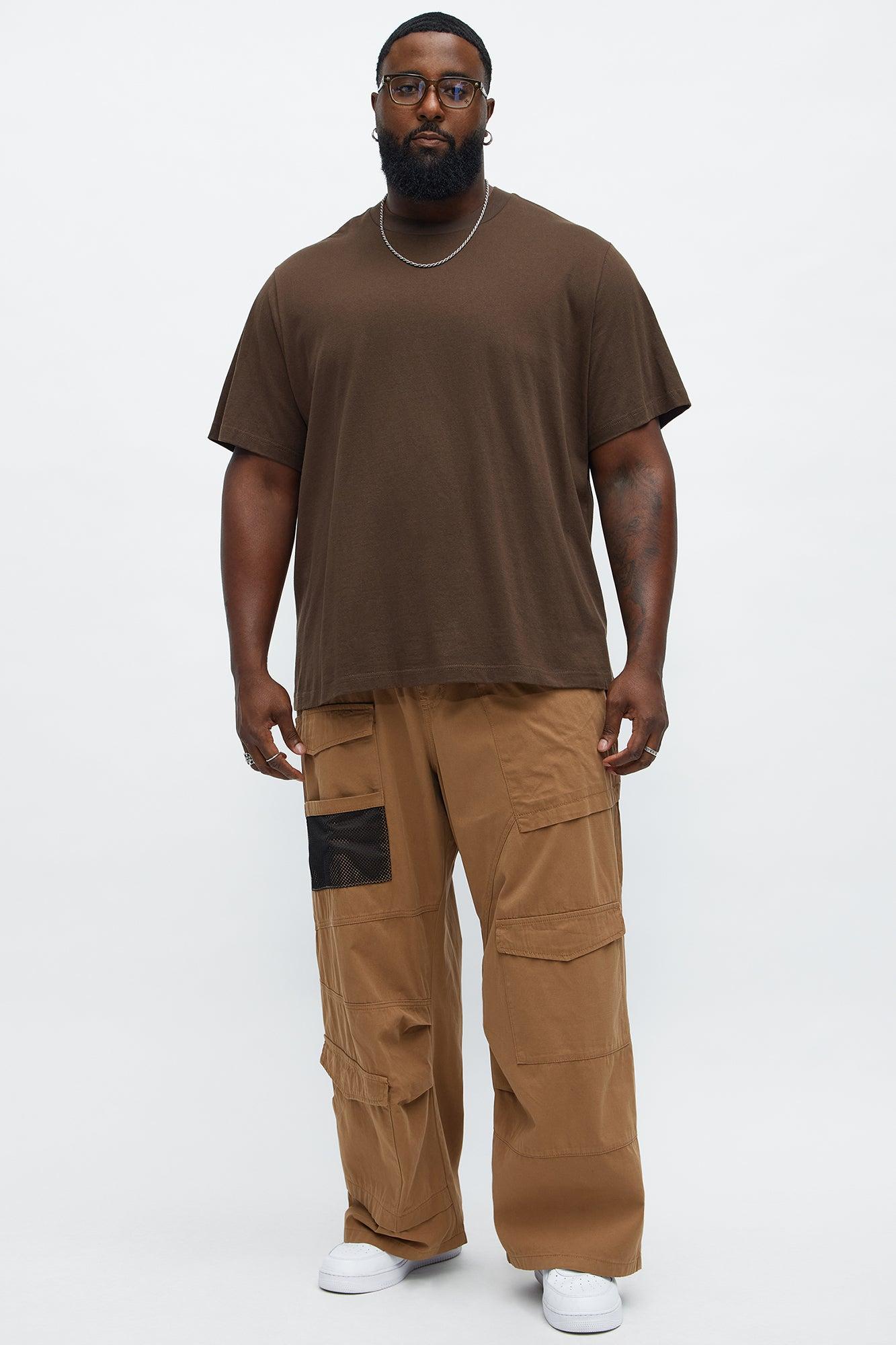 Baggy Lester Cargo Pants - Brown Male Product Image