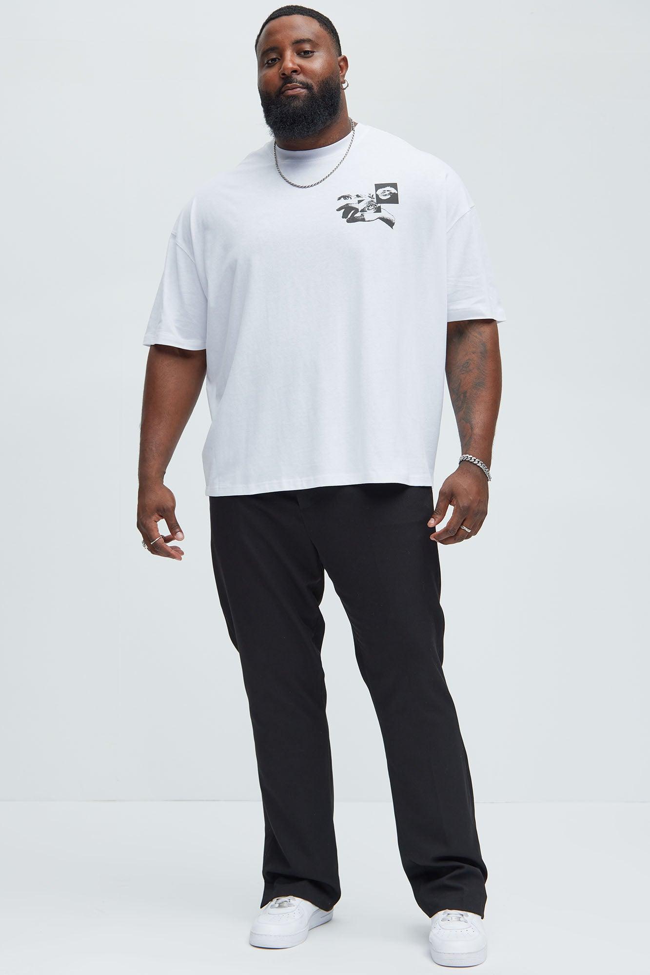 Handy Oversized Short Sleeve Tee - White Product Image