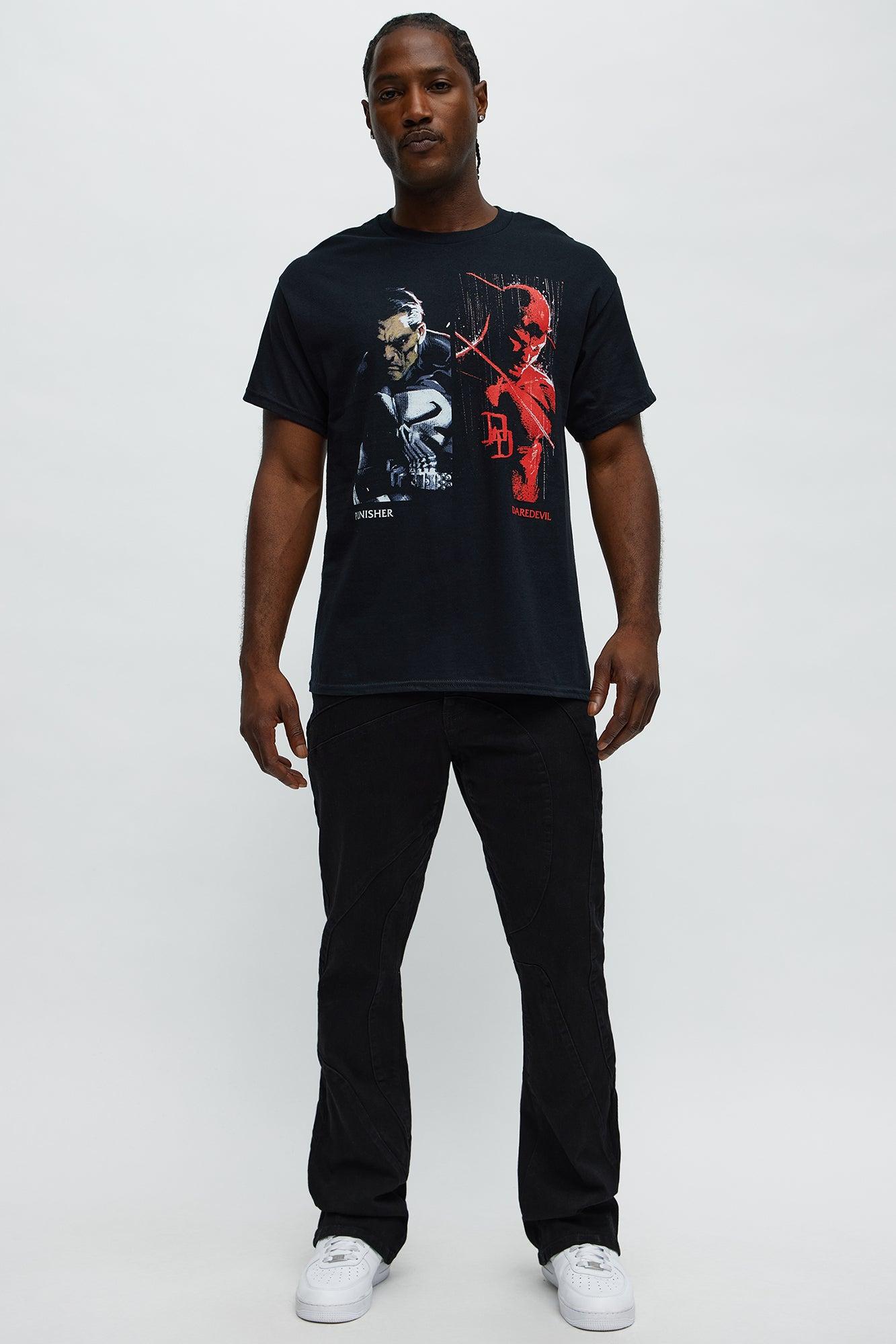 Daredevil and Punisher Short Sleeve Tee - Black Male Product Image