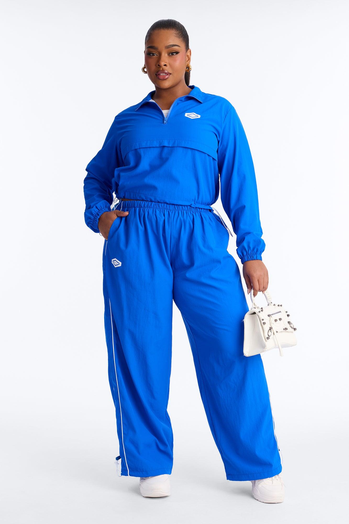 Bella Windbreaker Pant Set - Royal Female Product Image
