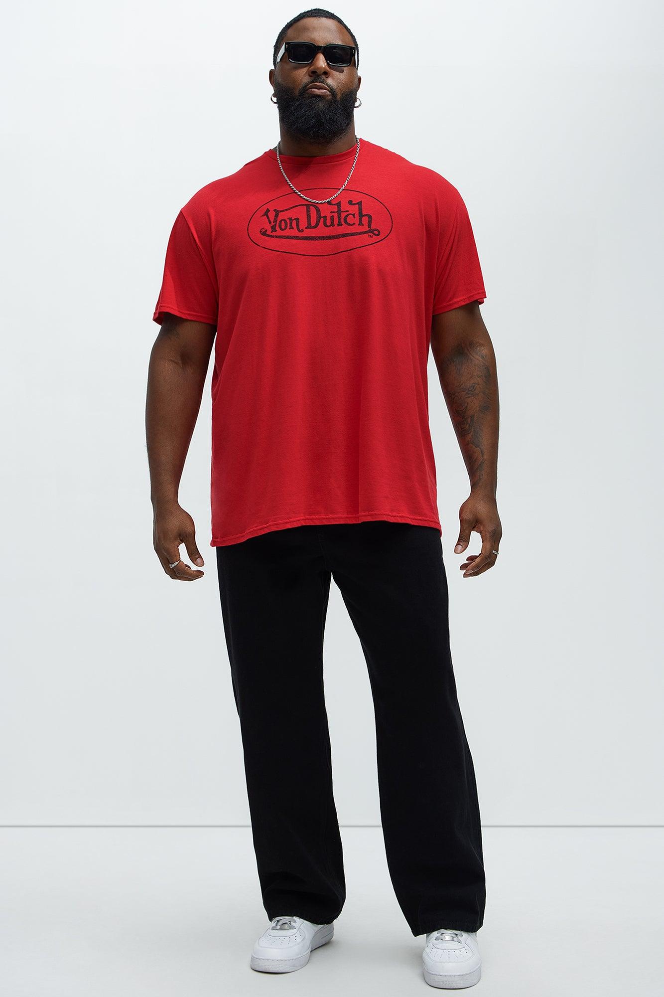 Von Dutch Vintage Logo Short Sleeve Tee - Red Product Image