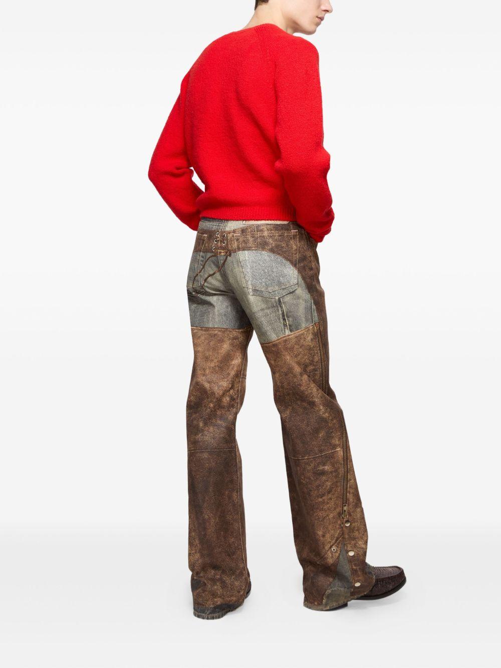 pocket-detail crew-neck sweater Product Image