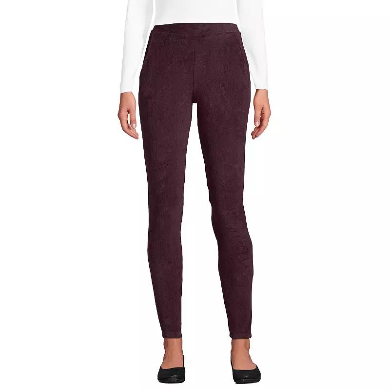 Petites' Lands' End Sport Knit High-Rise Corduroy Leggings, Women's,  Product Image