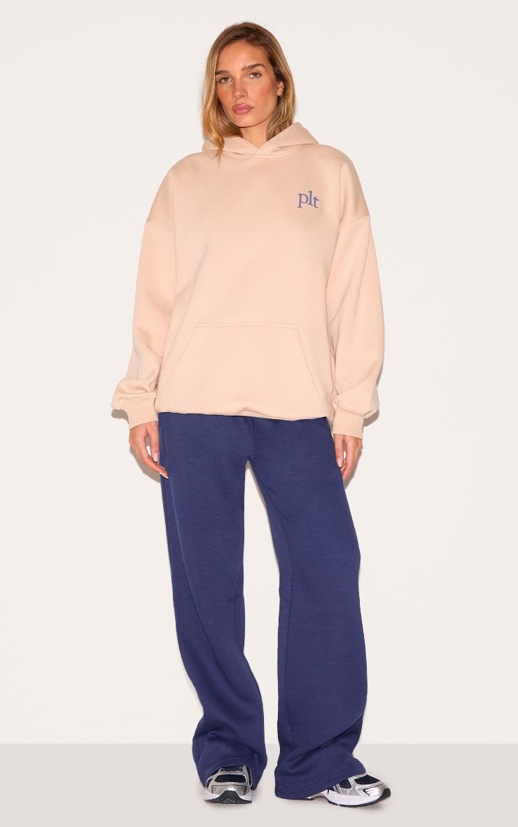  PRETTYLITTLETHING Cream Oversized Hoodie Product Image