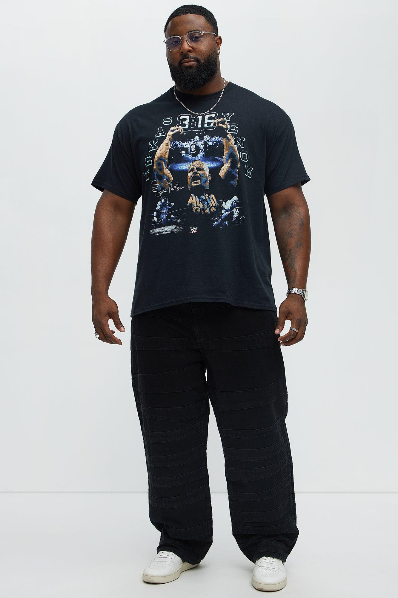 WWE Austin 3:16 Short Sleeve Tee - Black Male Product Image