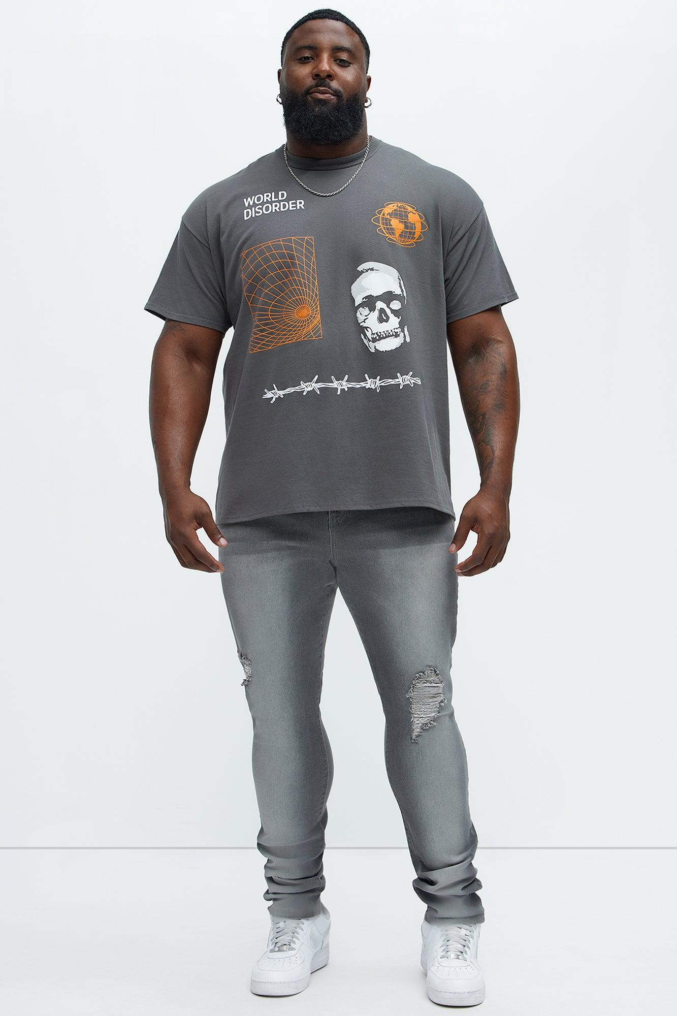 World Disorder System Short Sleeve Tee - Charcoal Product Image