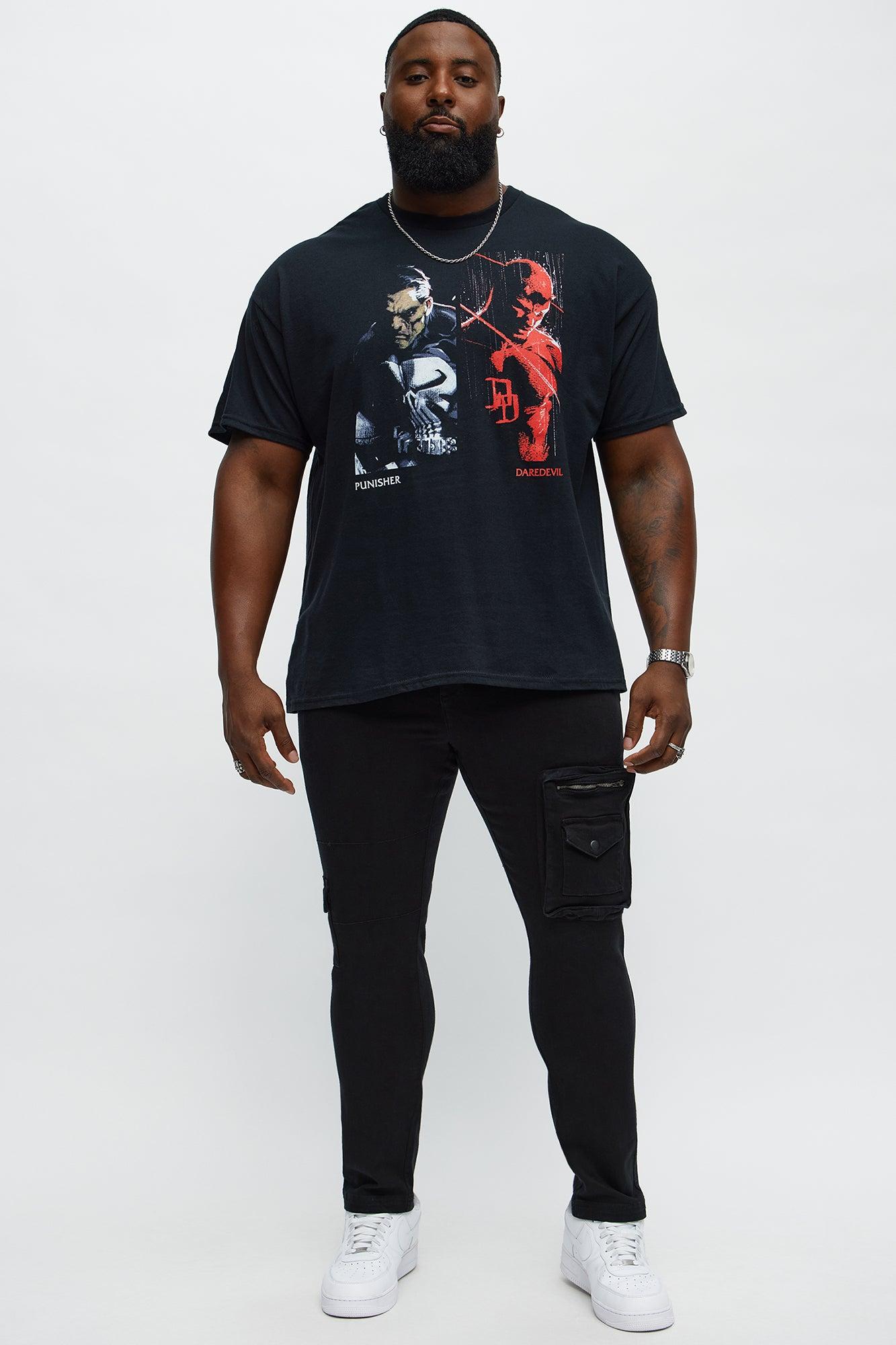 Daredevil and Punisher Short Sleeve Tee - Black Male Product Image