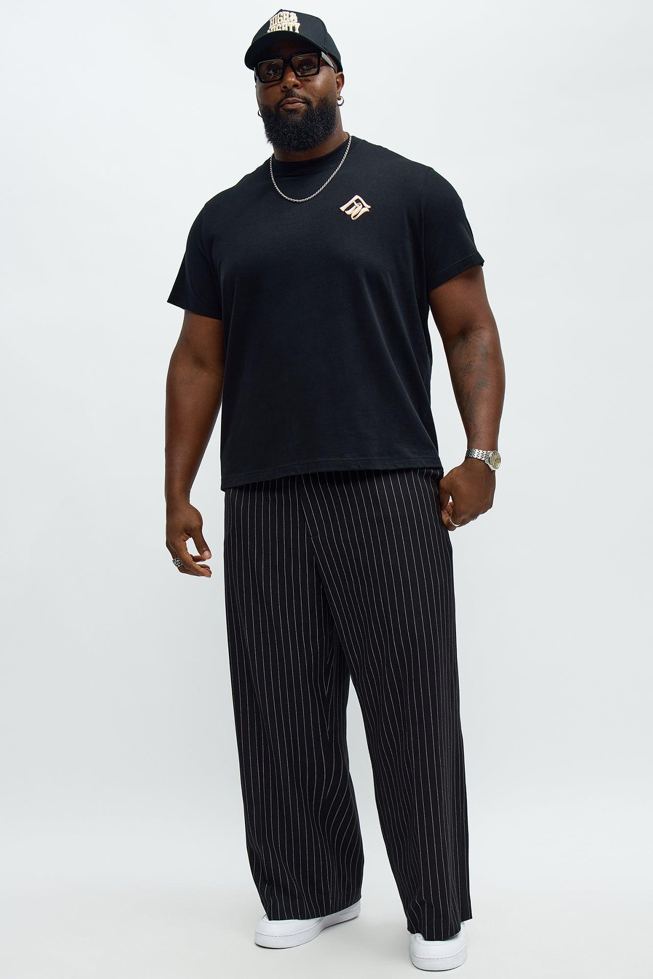 Chateau Embroidered Short Sleeve Tee - Black Male Product Image