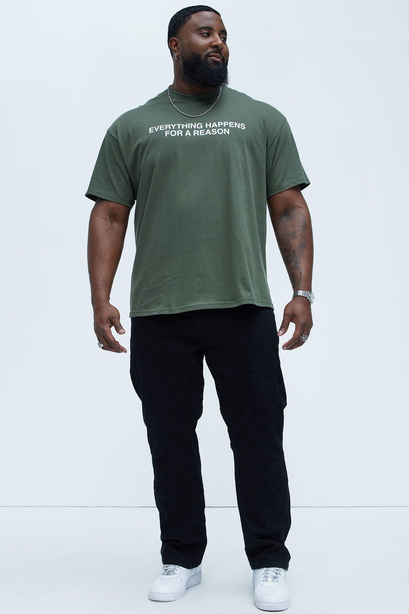 Everything Happens Short Sleeve Tee - Olive Product Image