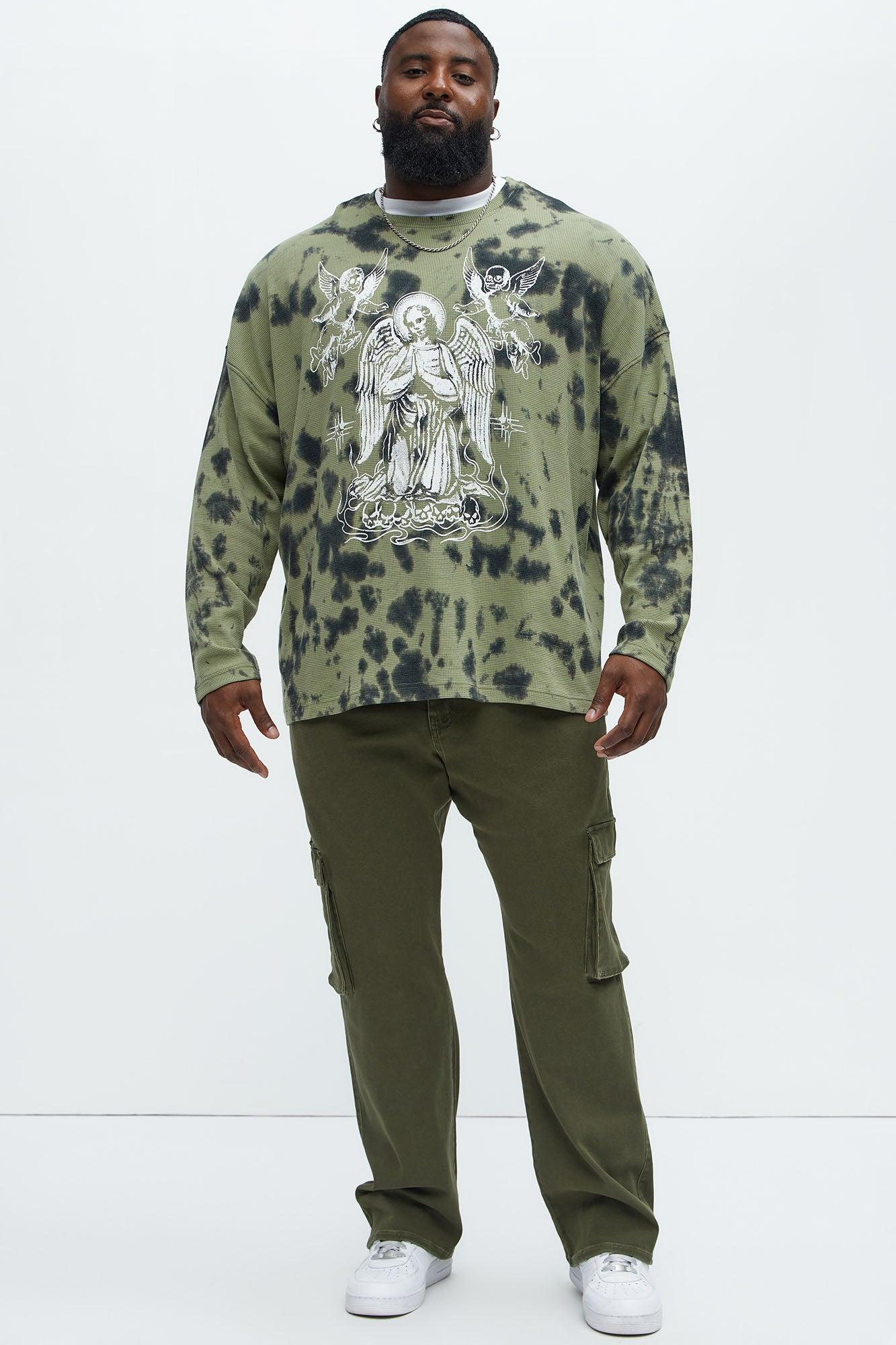 Classic Straight Cargo Jeans - Olive Product Image