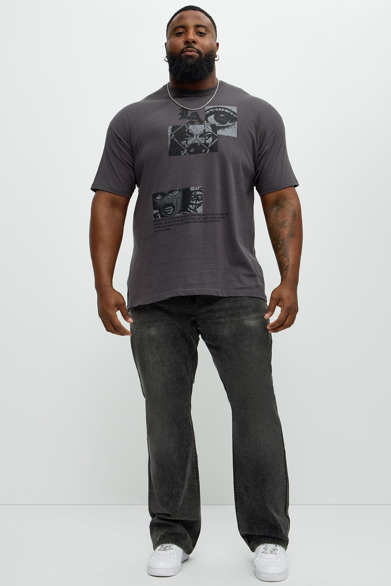 Streets Of LA Short Sleeve Tee - Charcoal Product Image