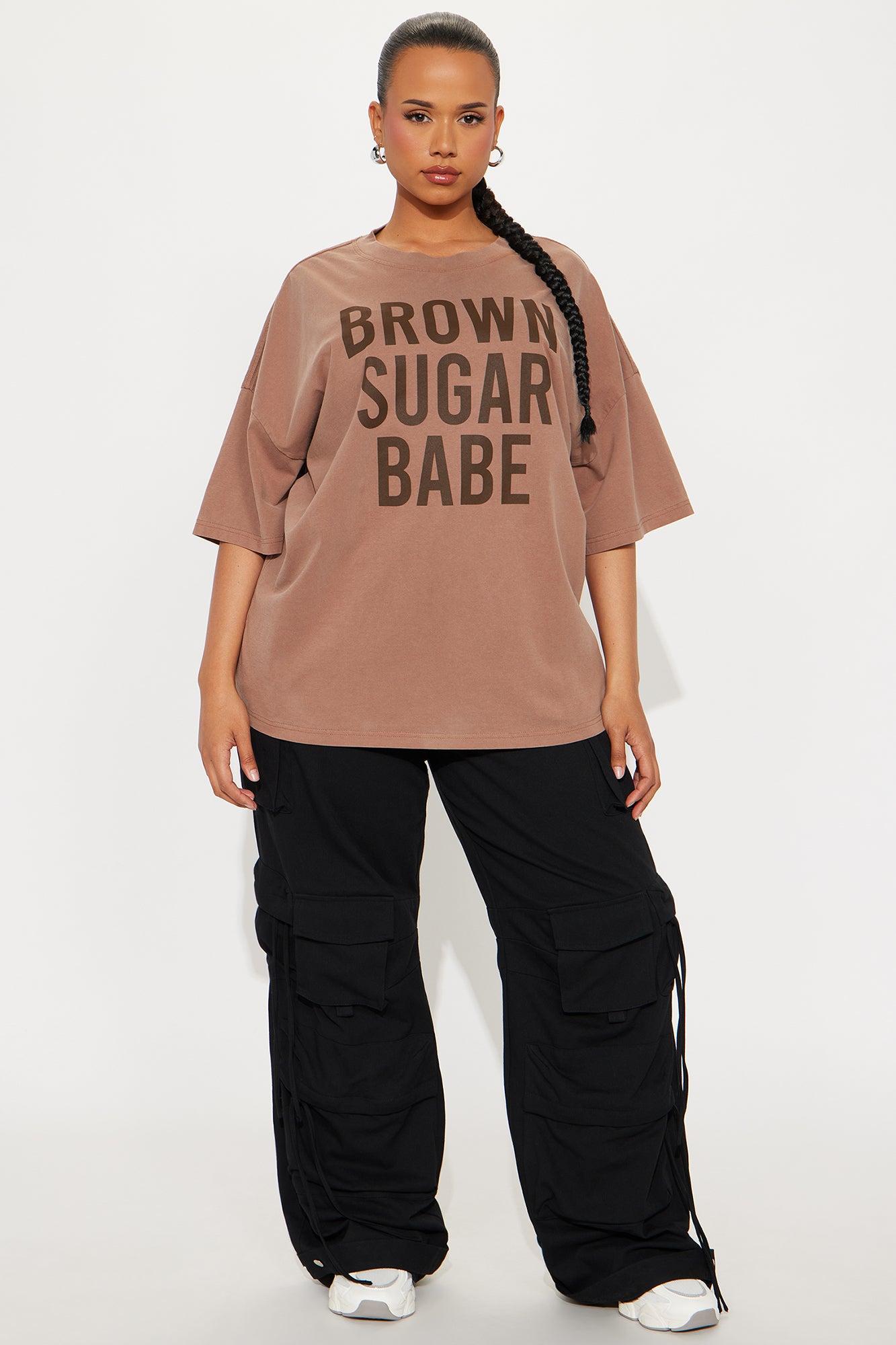 Brown Sugar Babe Washed Tee - Brown Product Image