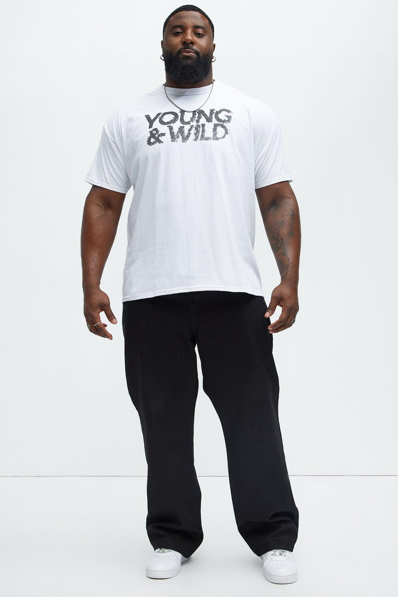 Young And Wild Short Sleeve Tee - White Product Image