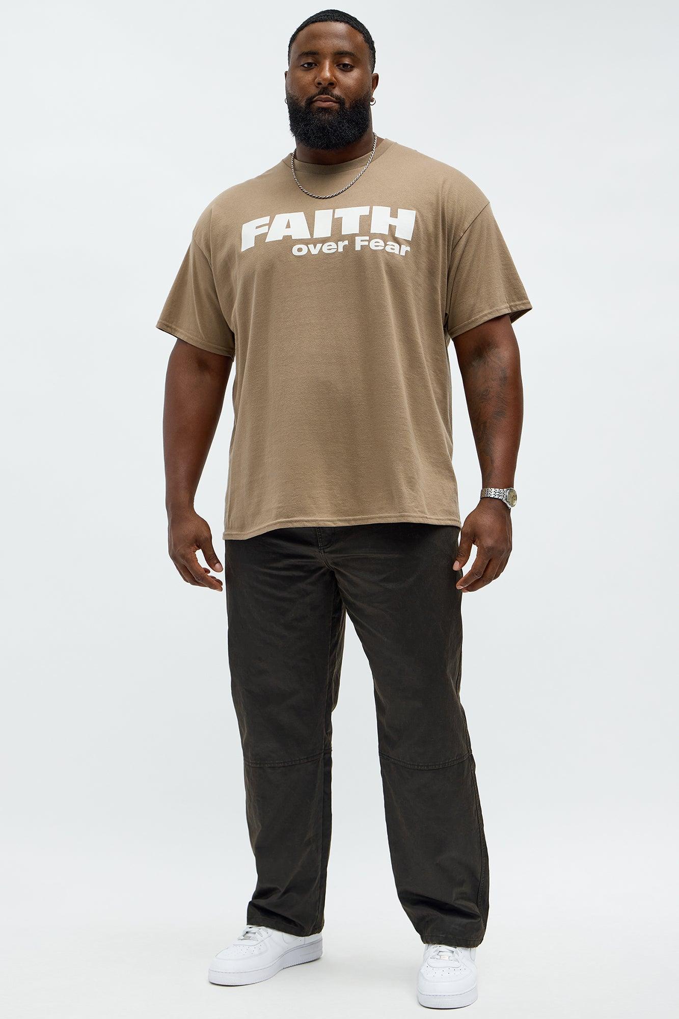 Faith Over Everything Short Sleeve Tee - Charcoal Product Image