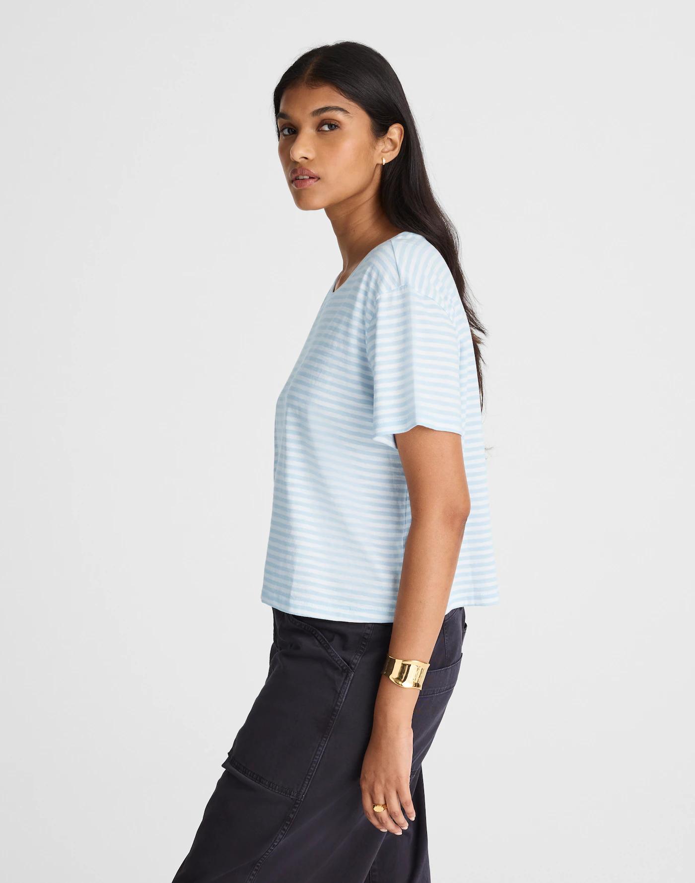 Slub Boxy-Crop Tee Product Image