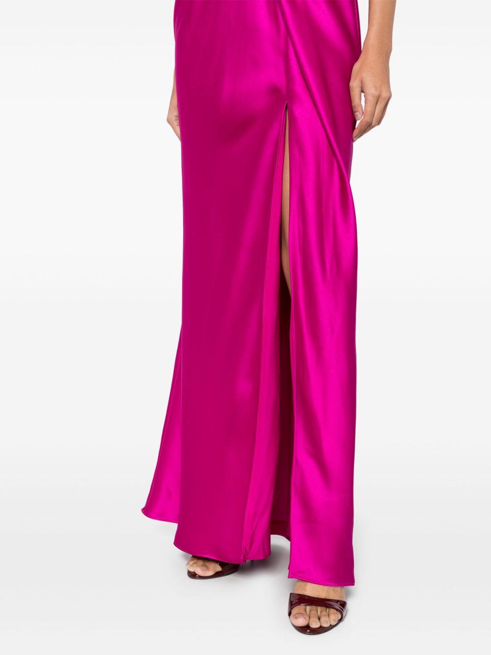 twisted satin dress Product Image
