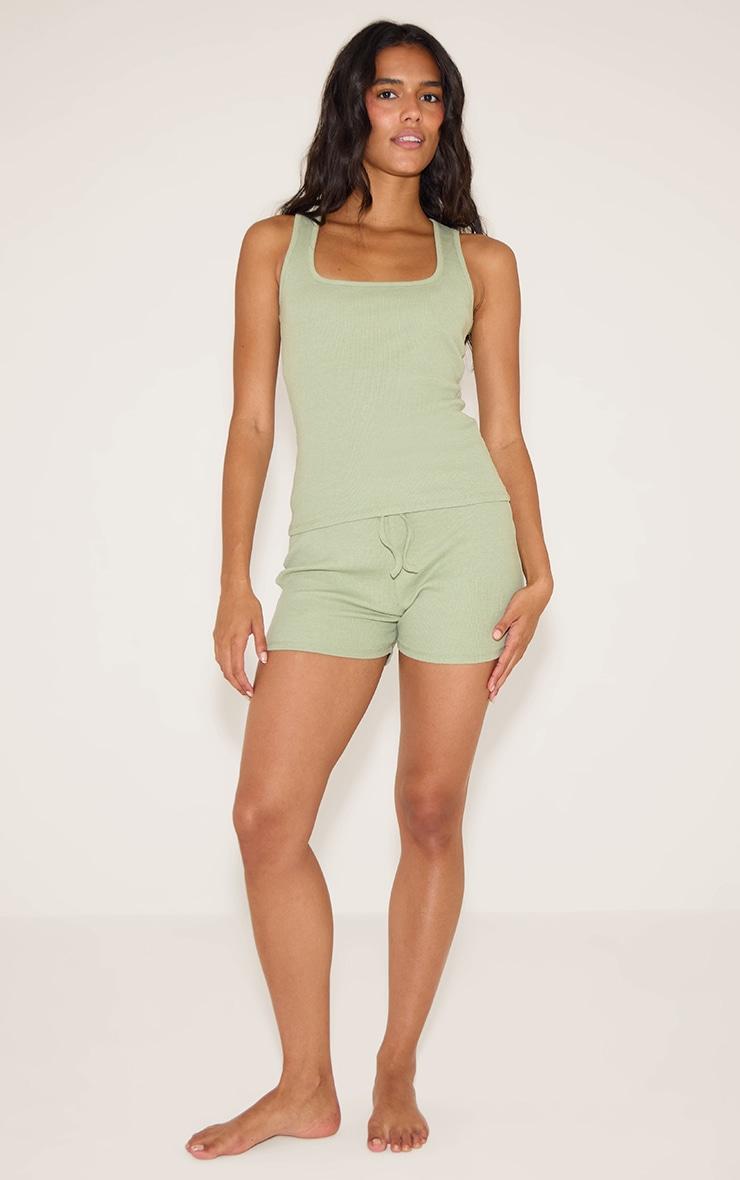 Sage Ribbed Vest Product Image