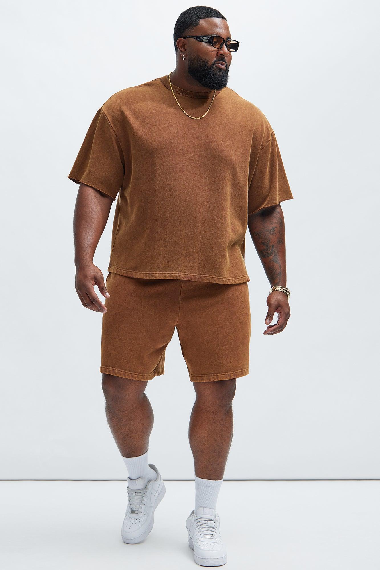 Tyson Heavy Wash Tee - Dark Brown Product Image