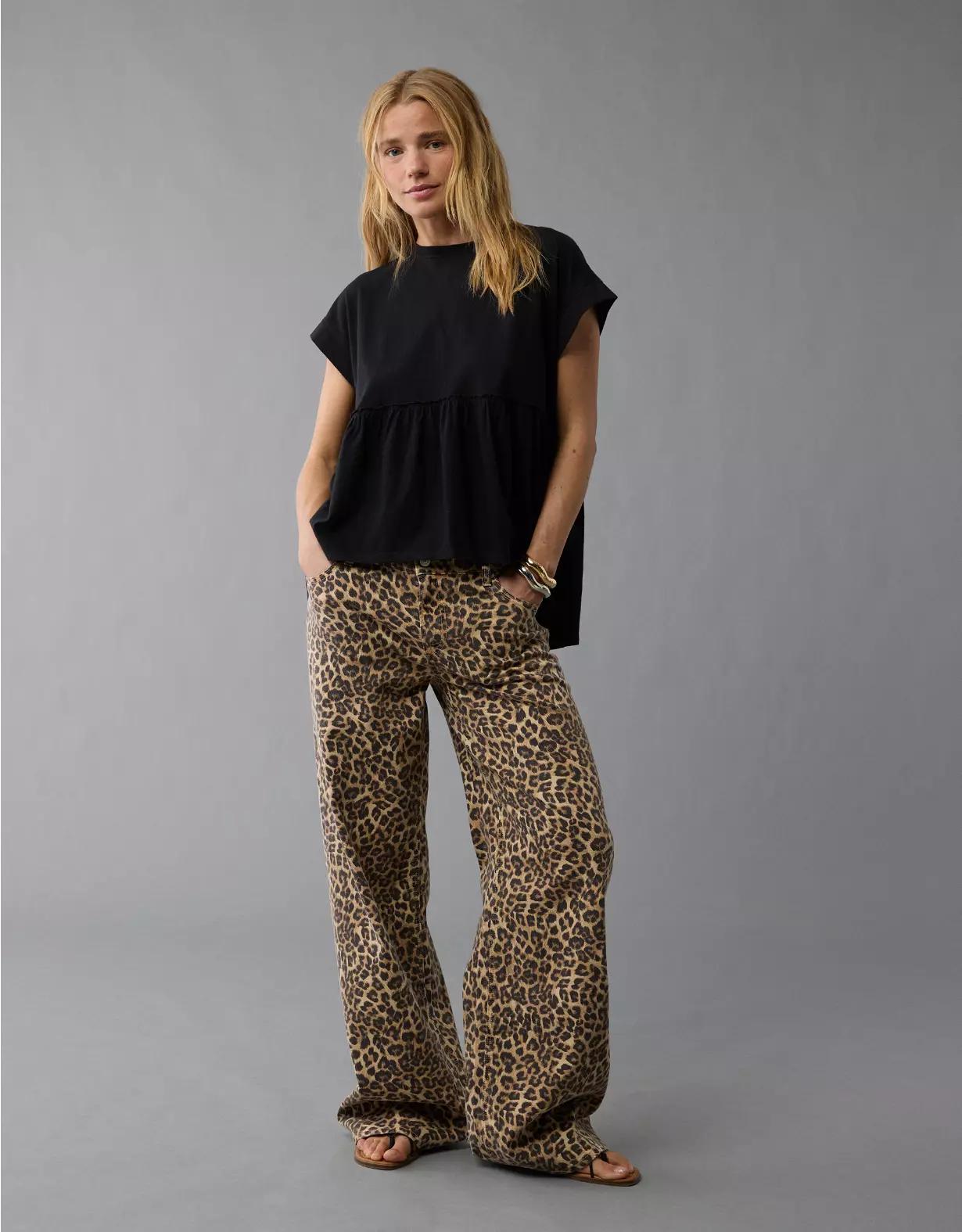 AE Sunchaser Knit Babydoll Swing T-Shirt Product Image