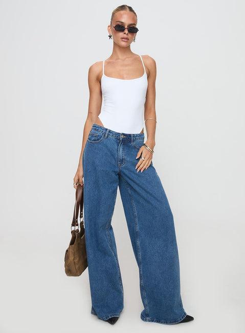 All Tied Up Bodysuit White Product Image