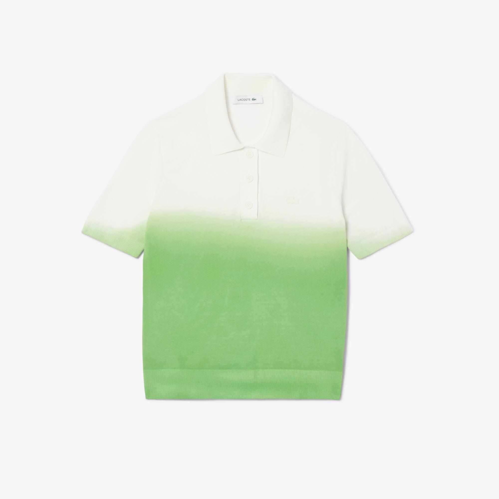 Women's Classic Fit Ombré Effect Knit Polo Product Image