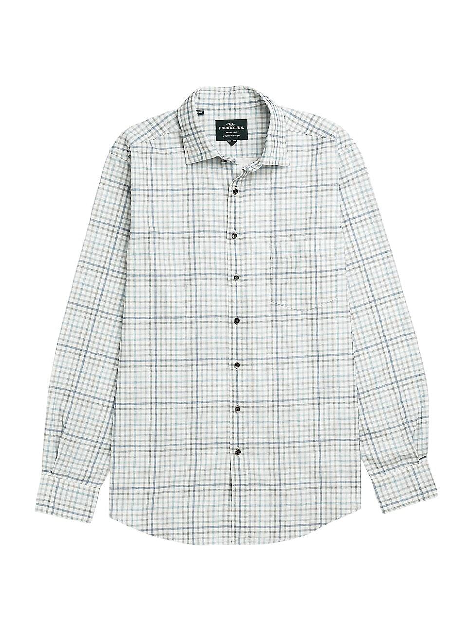 Mens Brookdale Multi-Check Corduroy Casual Button-Down Shirt Product Image