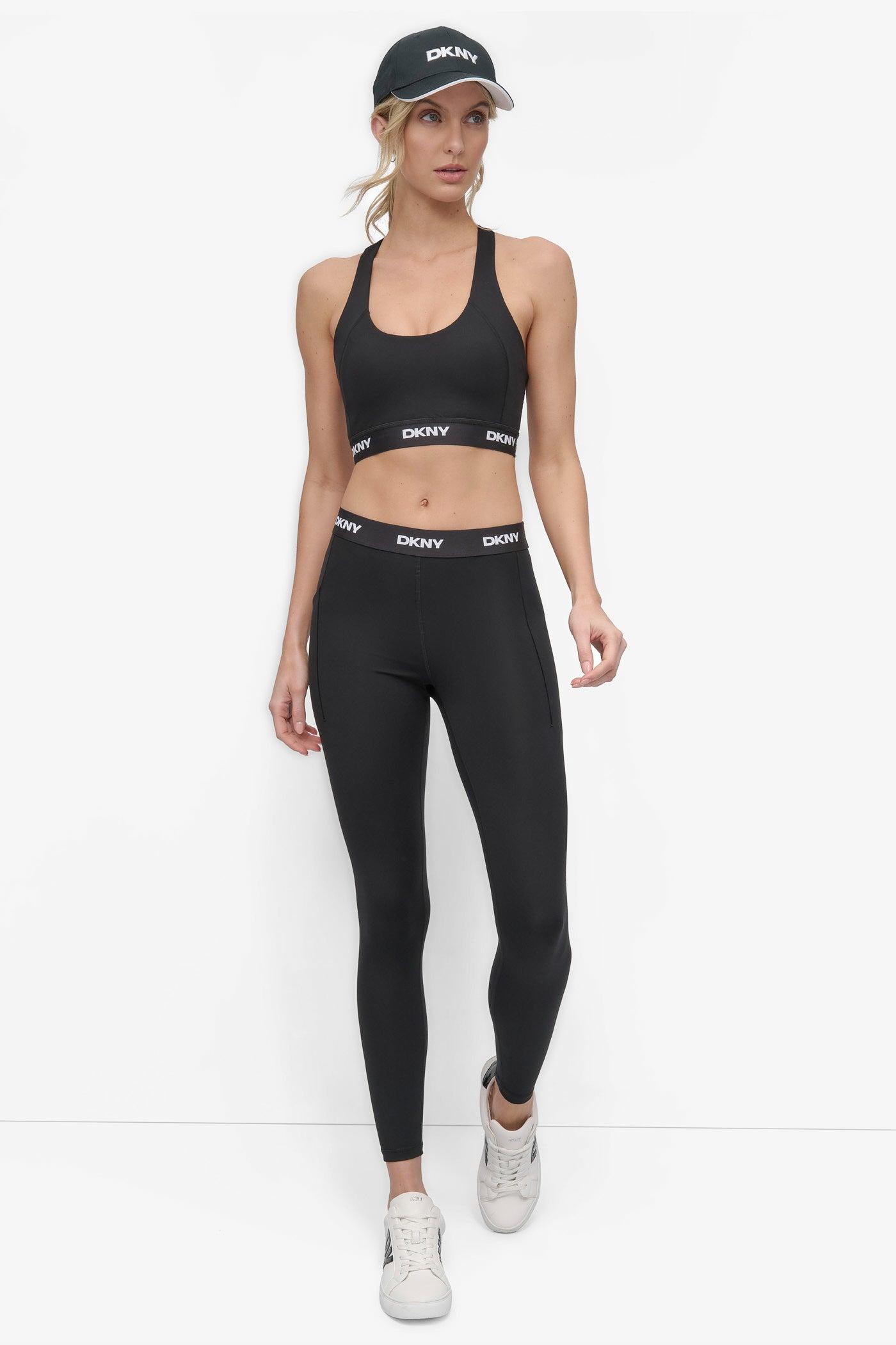MID-RISE LOGO WAIST COMPRESSION LEGGING Product Image