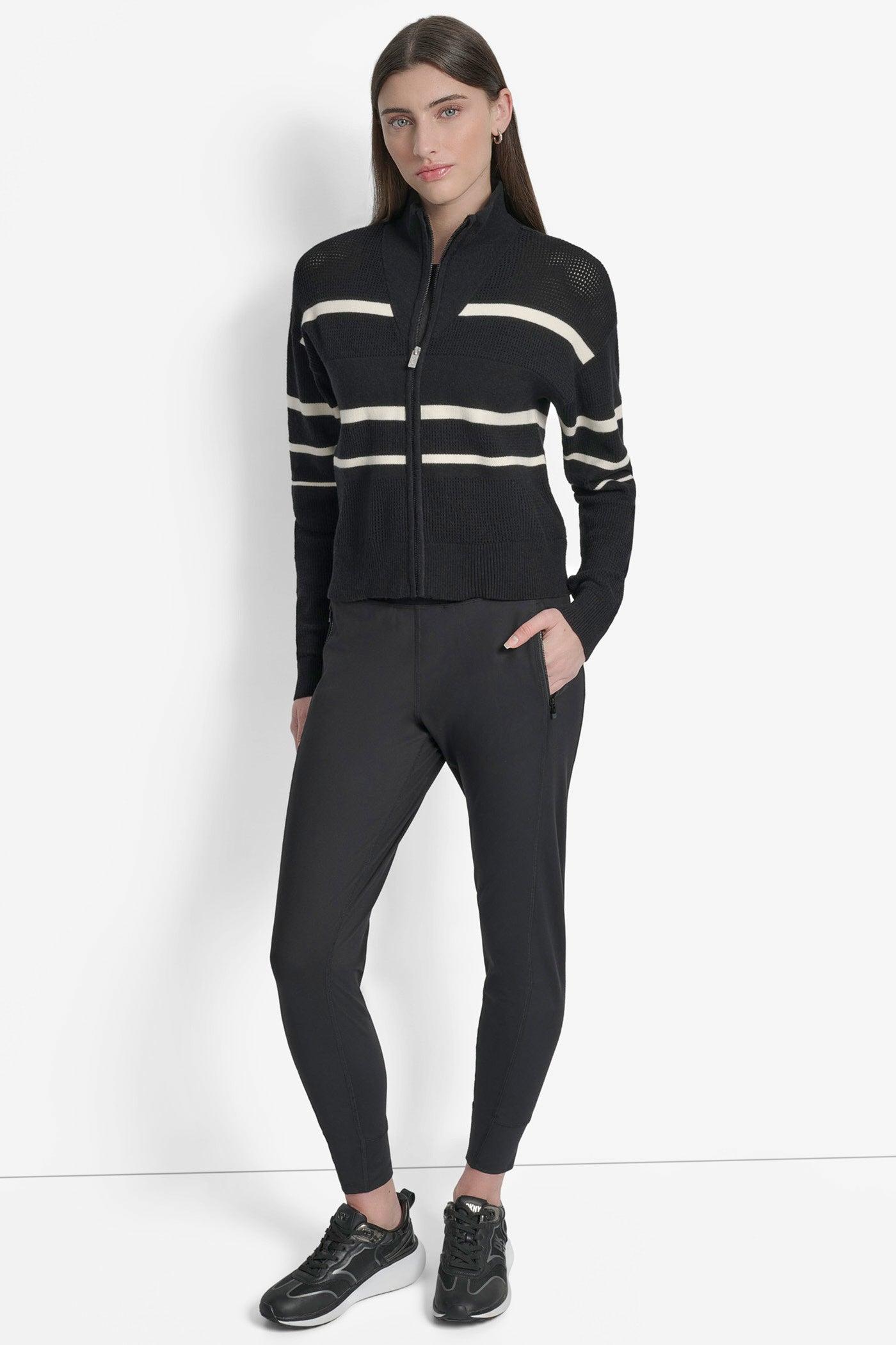 LOGO STRIPE OPEN-STITCH CARDIGAN JACKET Product Image