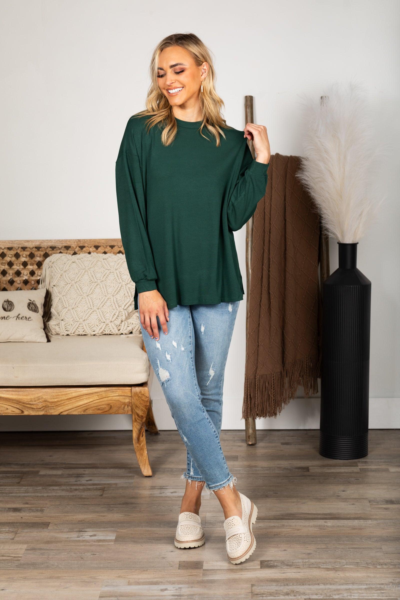 Essential Relaxed Long Sleeve With Side Slits Product Image