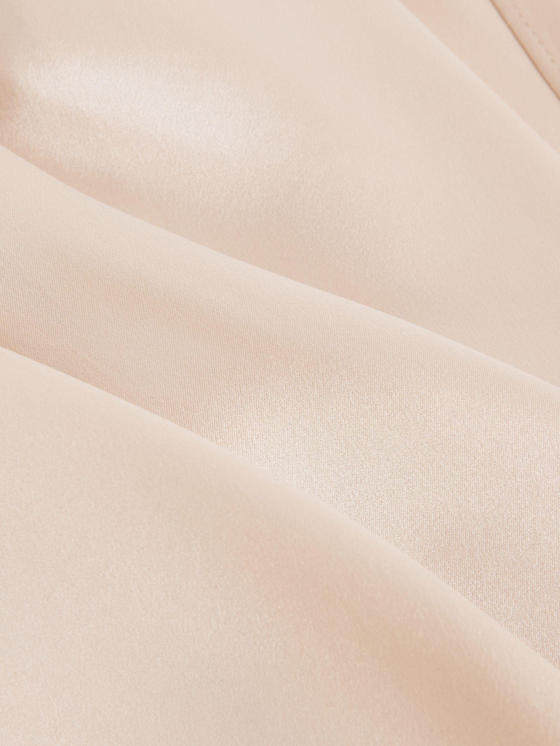 Silk Draped Sleeveless Top in Champagne Neutral Product Image