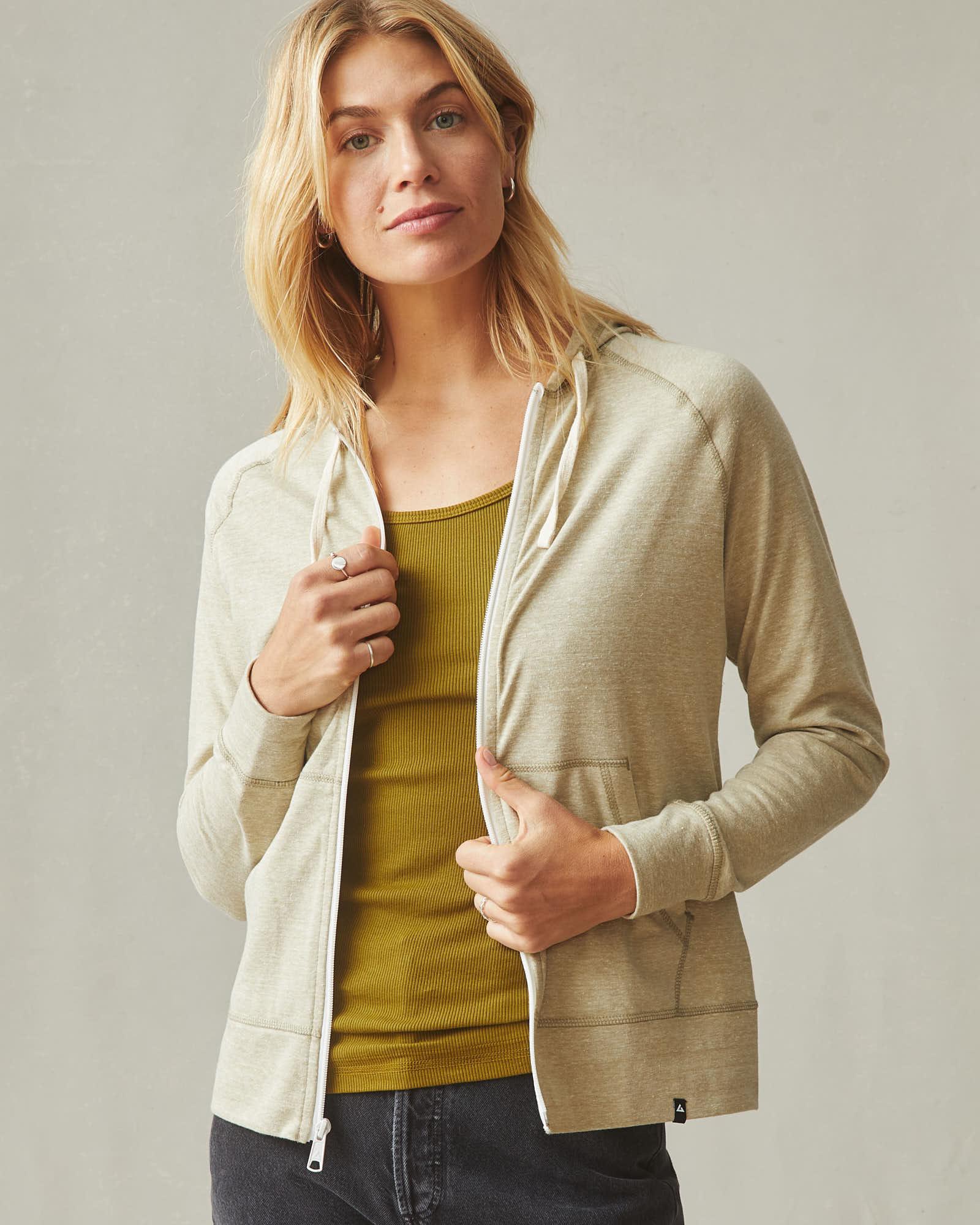 Women's Lightweight Full Zip - Buckwheat Heather Product Image