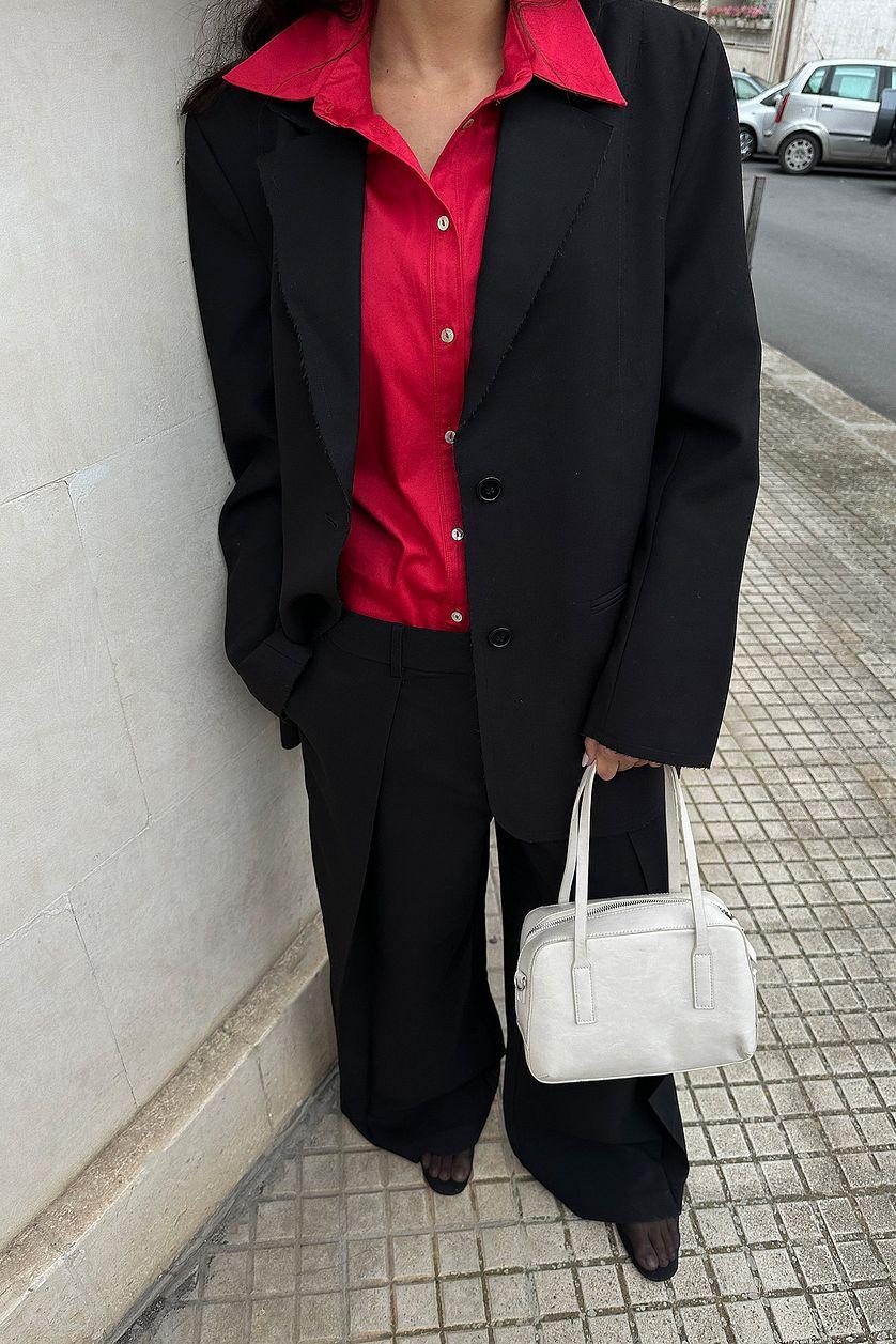 Wide Mid Waist Trousers Product Image