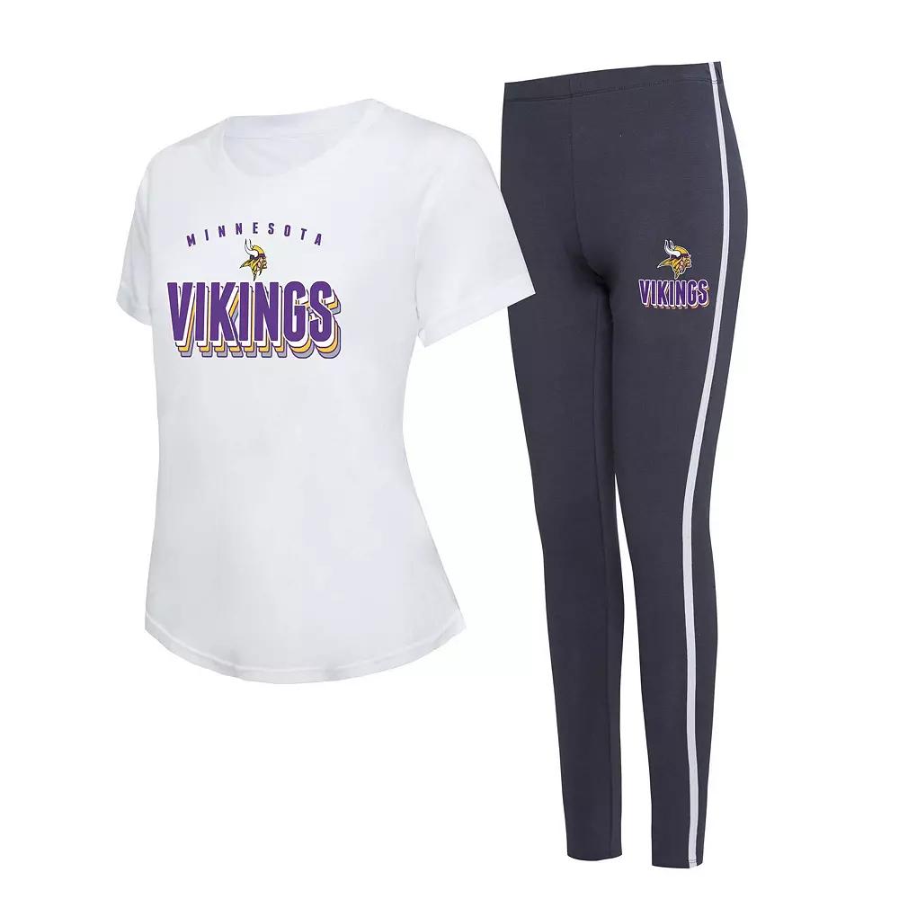 Women's Concepts Sport Minnesota Vikings Sonata T-Shirt & Leggings Lounge Set,  Product Image