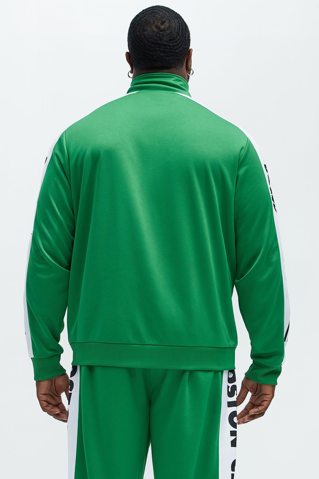Celtics Stand By Track Jacket - Kelly Green Male Product Image
