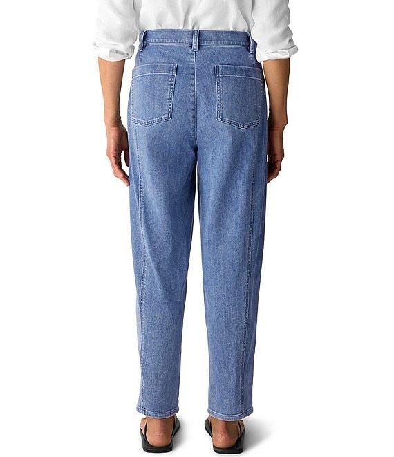 Eileen Fisher Organic Cotton Blend Stretch Denim Ankle Lantern Jeans Product Image