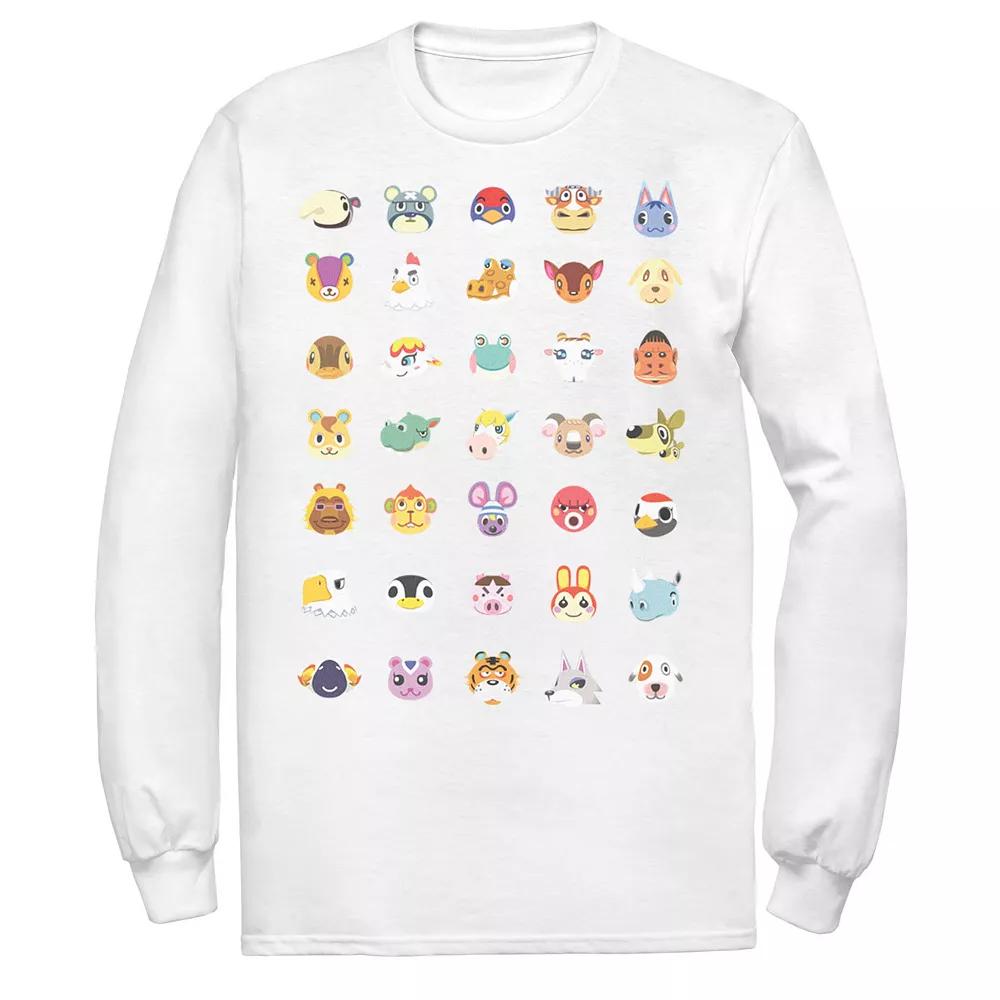 Men's Animal Crossing New Horizons Group Shot Character Faces Tee,  Product Image