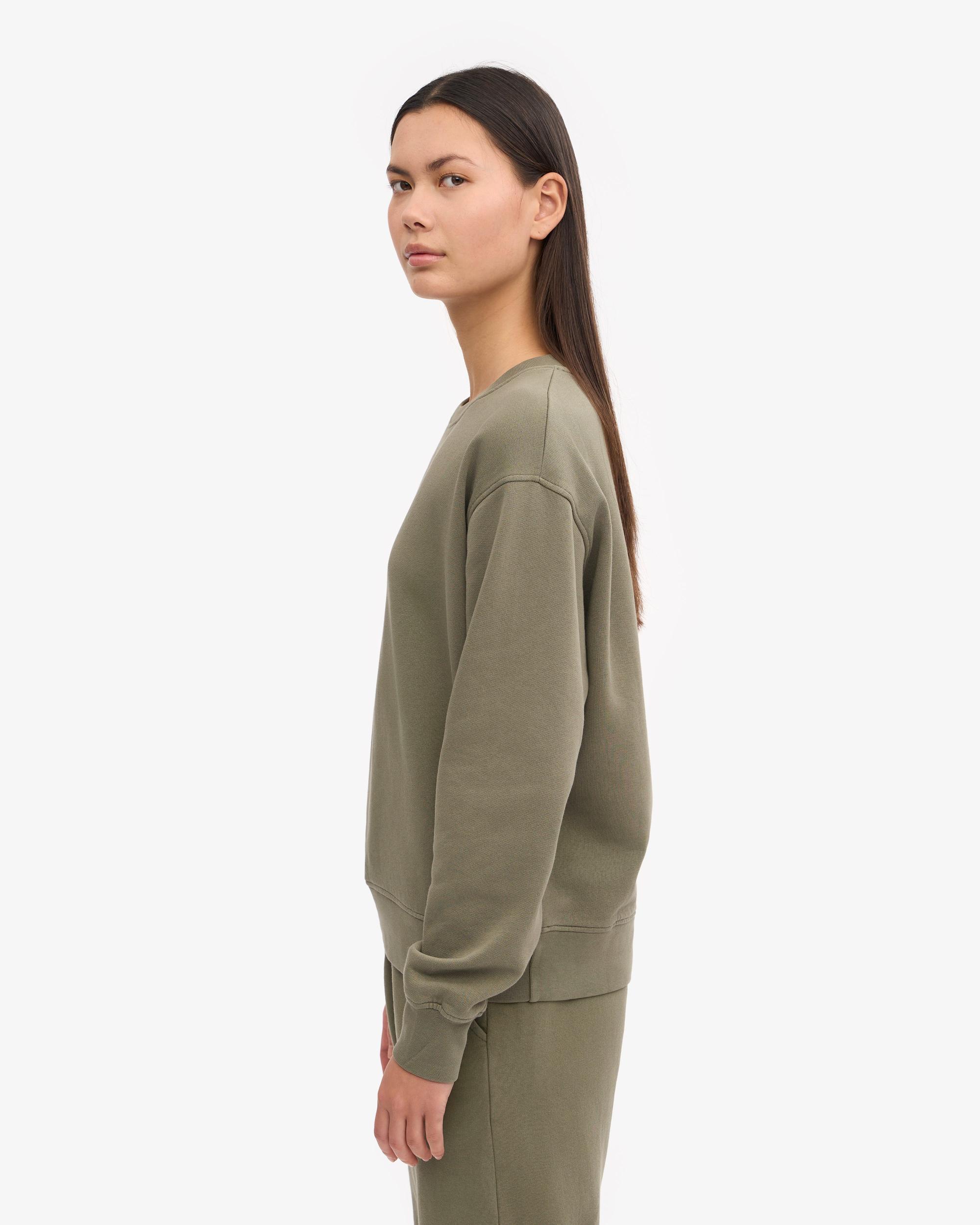 Women Classic Organic Crew - Dusty Olive Product Image