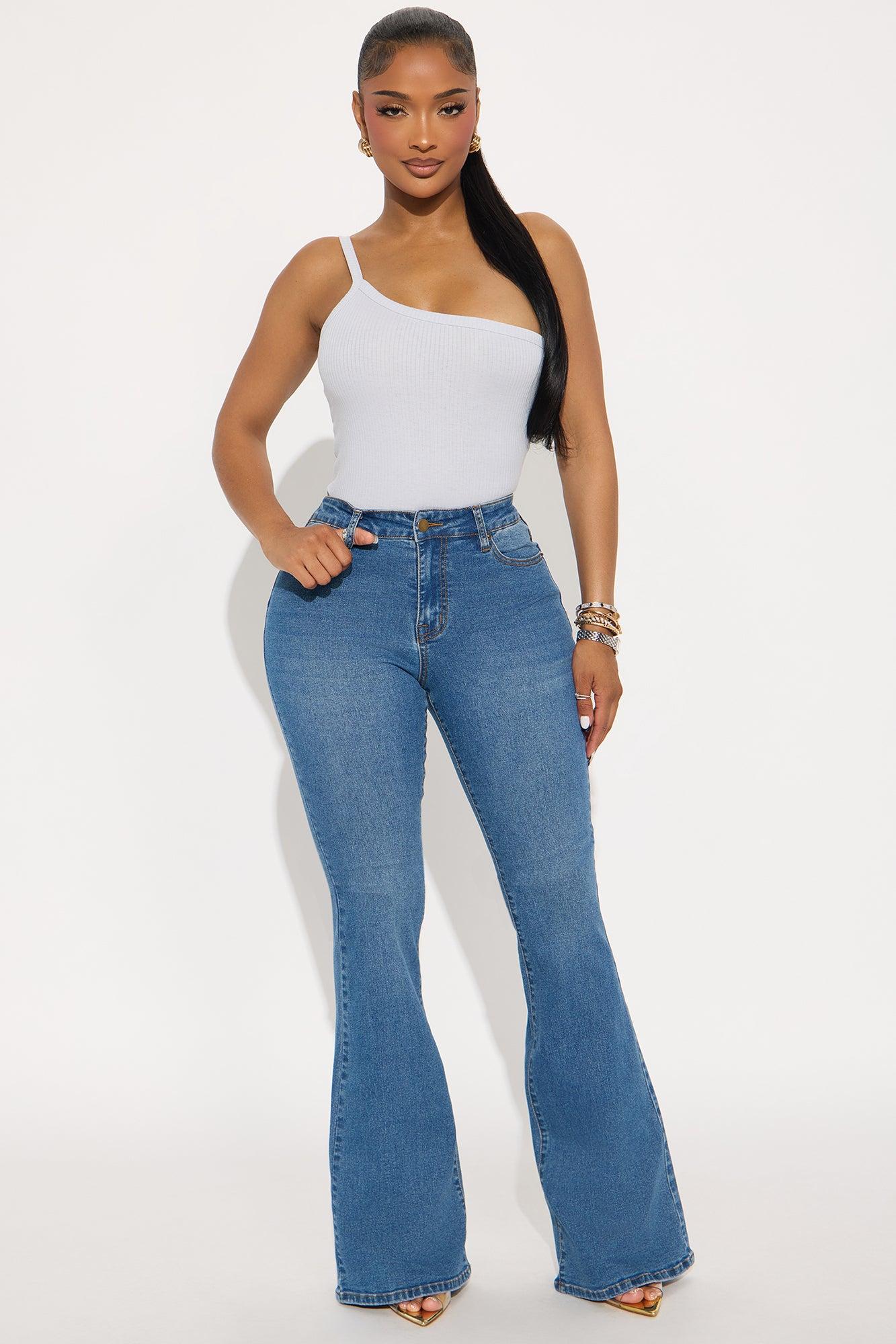 Camille One Shoulder Tank Top - Blue Female Product Image