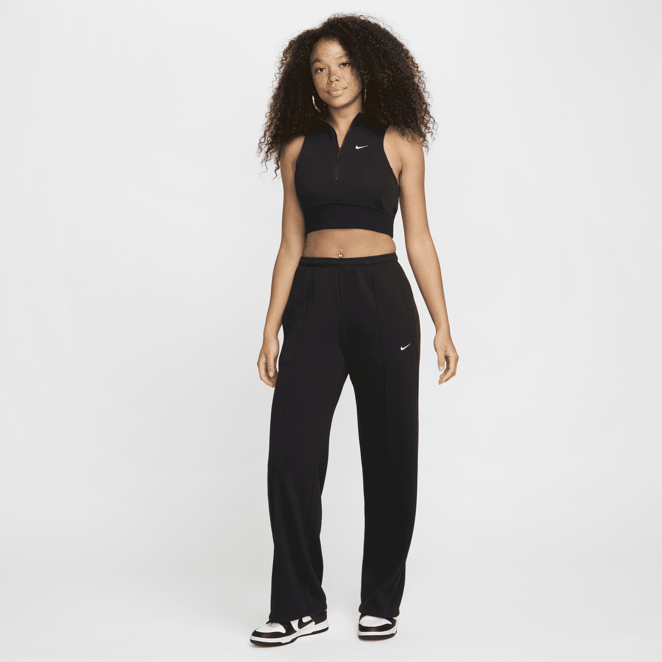 Women's Nike Sportswear Chill Terry Mid-Rise French Terry Open-Hem Sweatpants Product Image