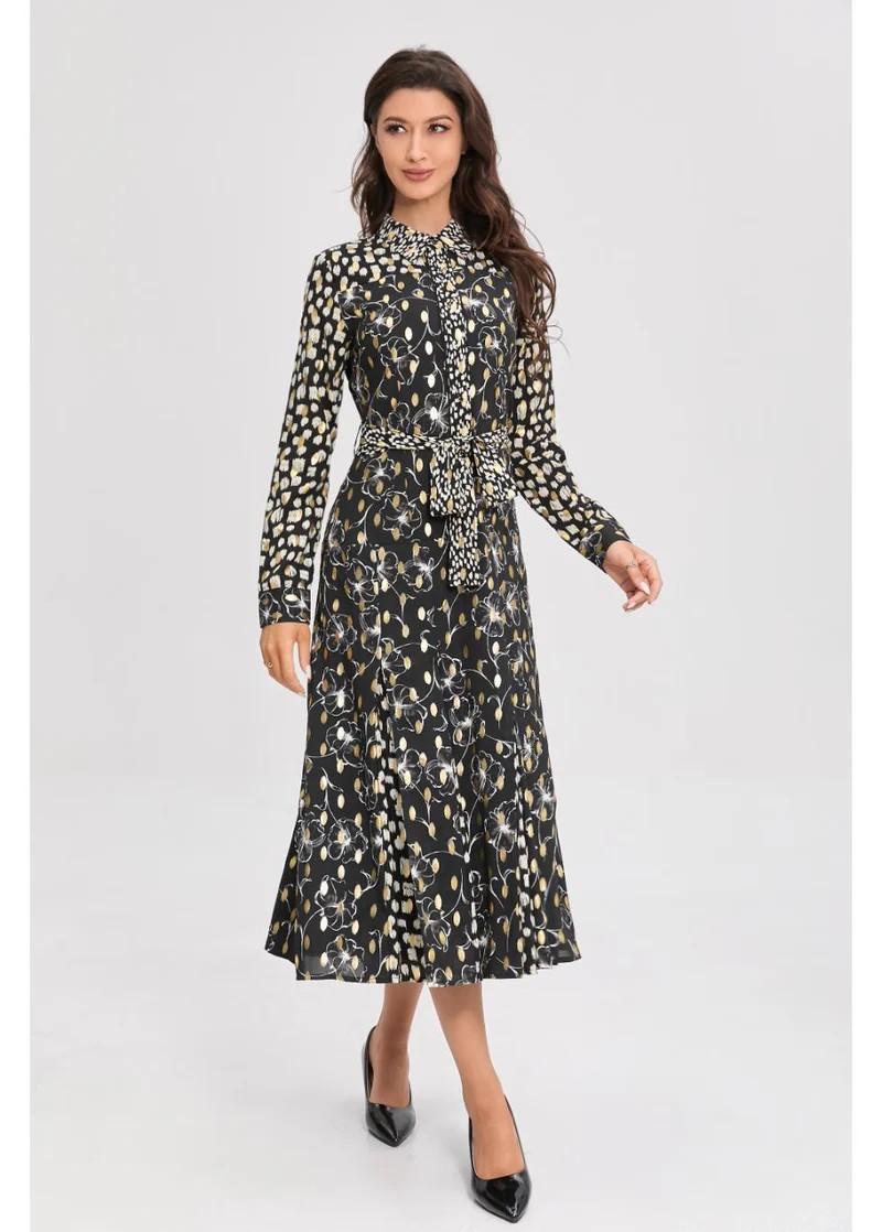Midnight Luxe Midi Dress Product Image