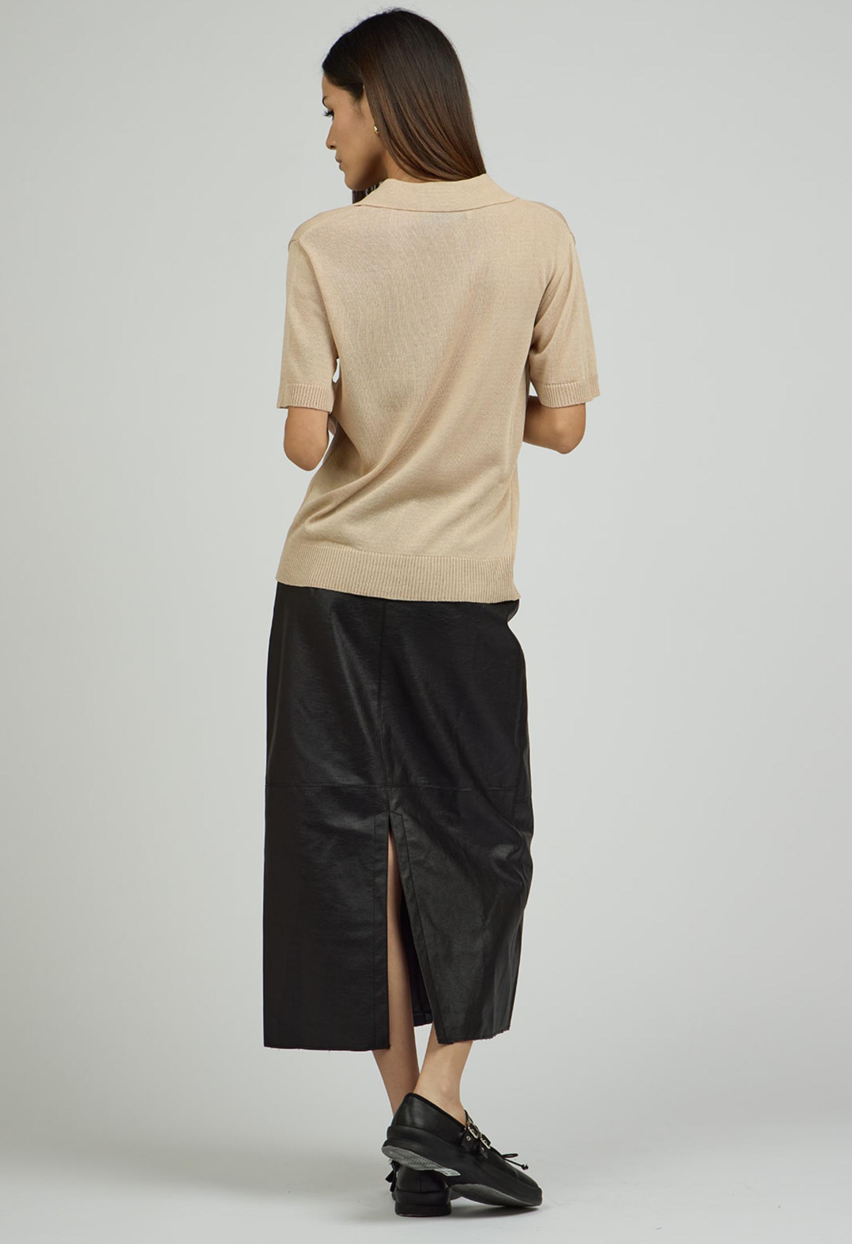 Stacy Vegan Leather Skirt Product Image
