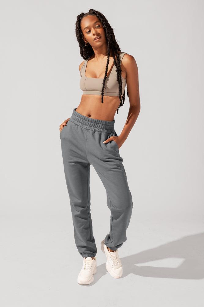 Cloud Rollover Sweatpant - Smoke Product Image