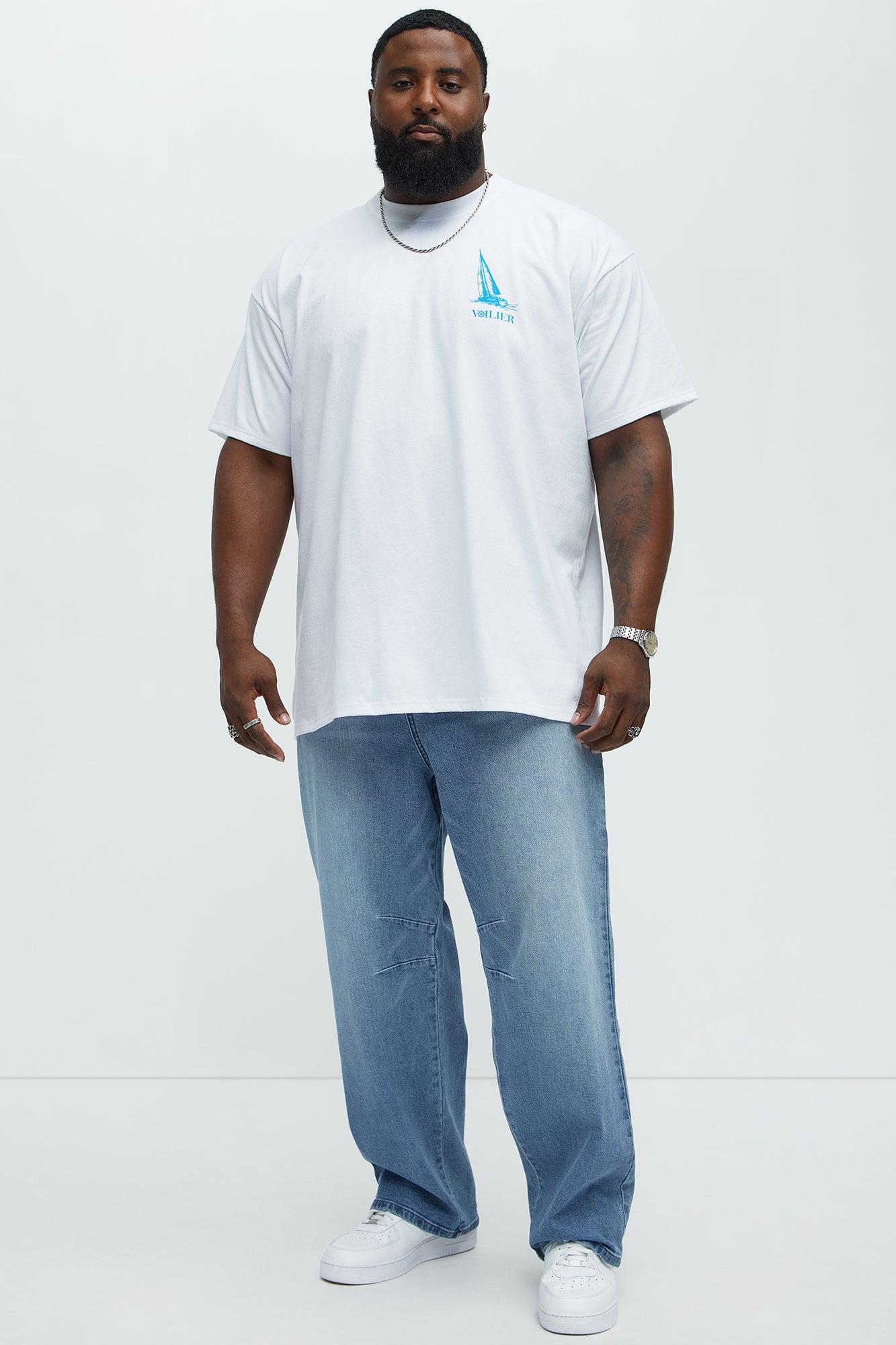 Monte Carlo Sailing Club Oversized Short Sleeve Tee - White Male Product Image