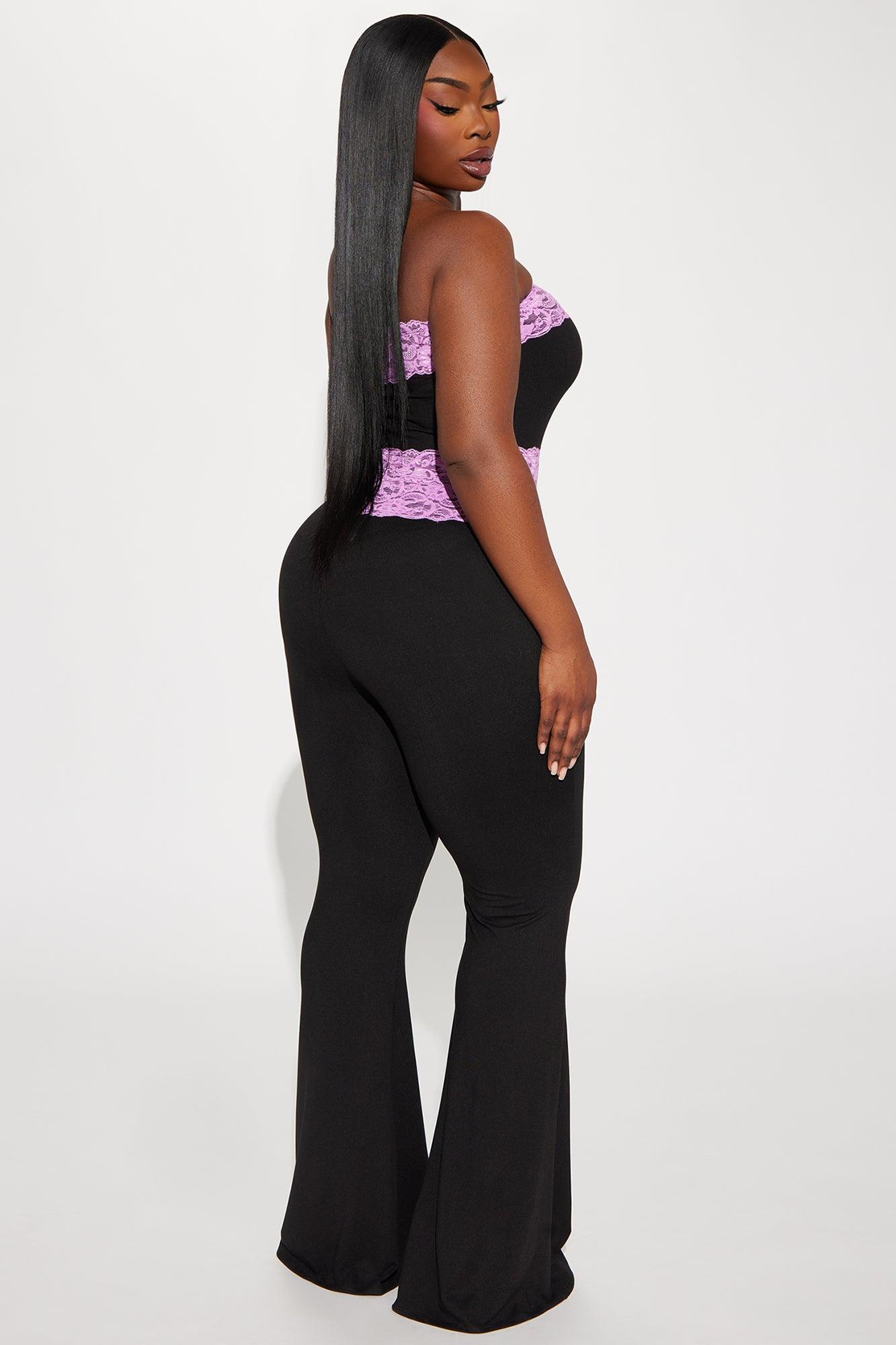 Sincerely Yours Flare Pant Set - Black Product Image