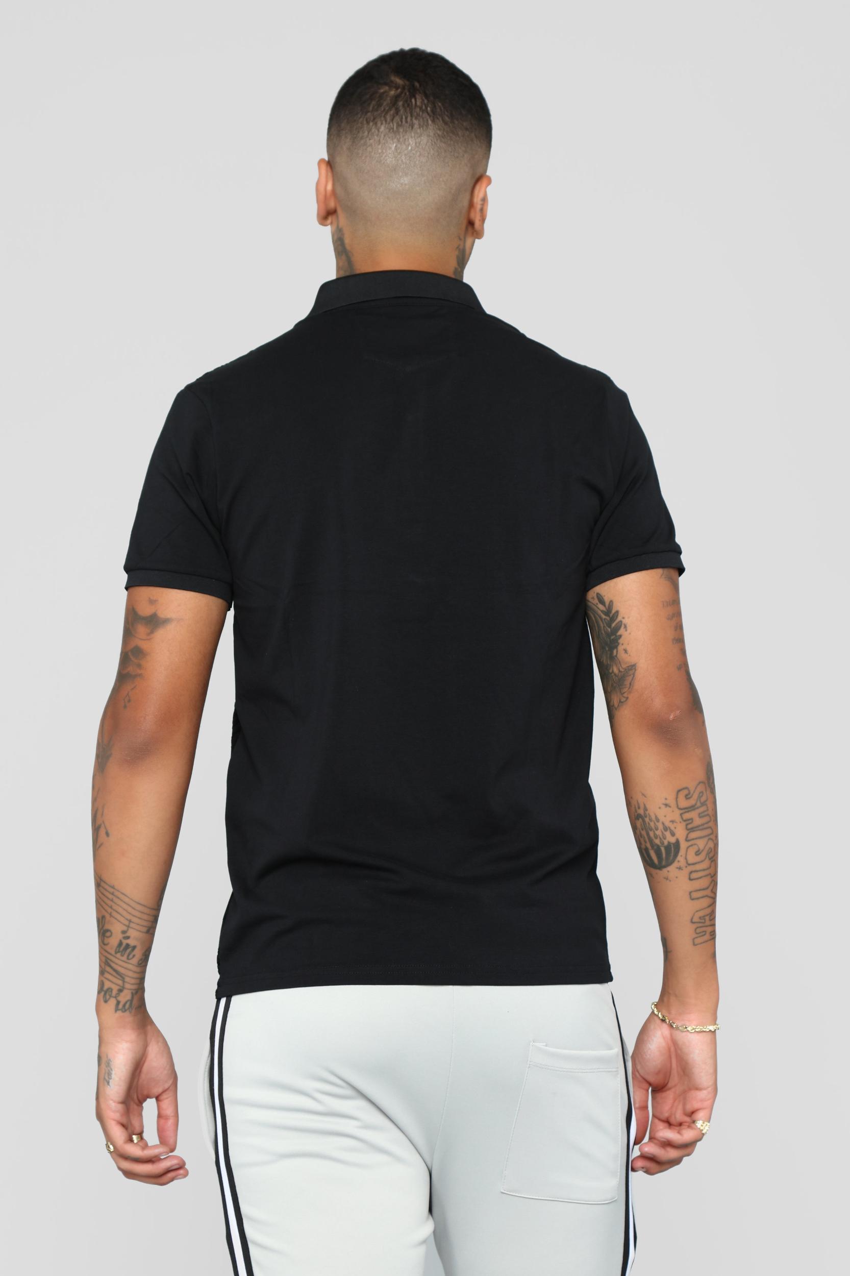 Breezy Short Sleeve Polo - Black Product Image