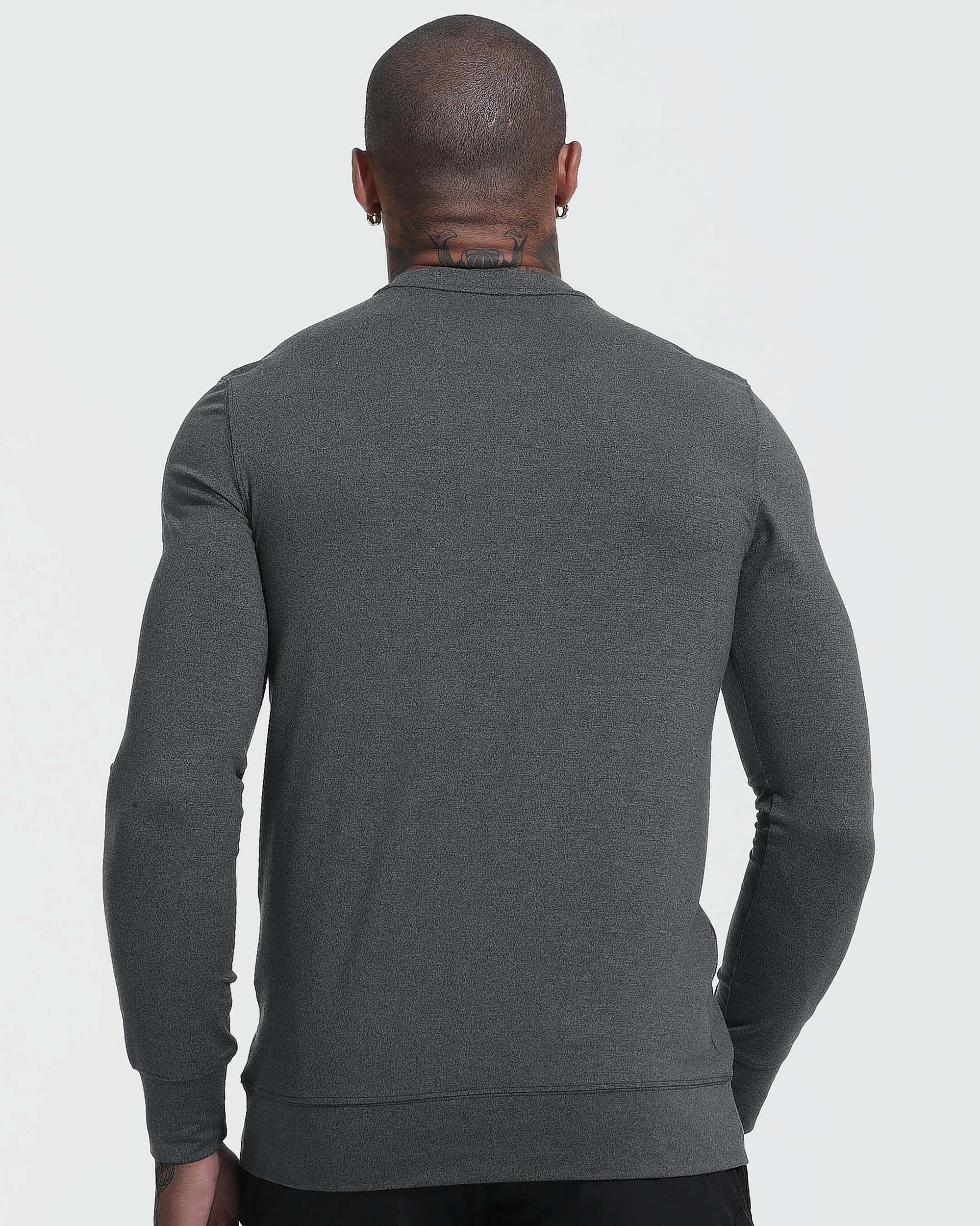 Charcoal Heather Active Comfort Crew Sweatshirt Product Image