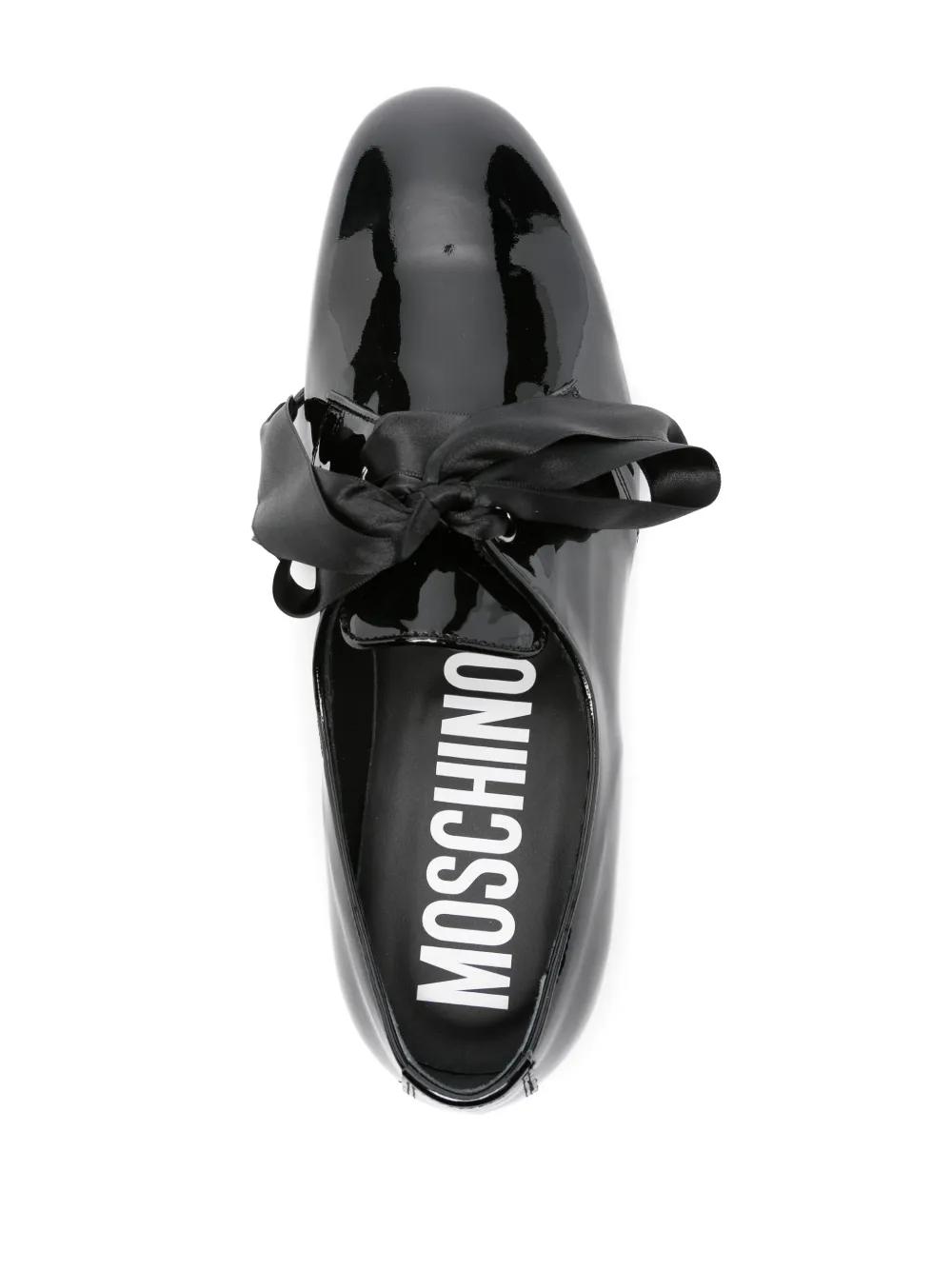 patent-leather lace-up shoes Product Image