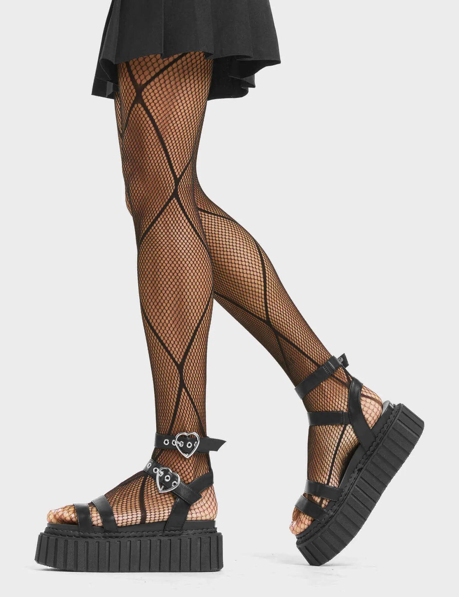 Walkin' On Sunshine Chunky Platform Creeper Sandals Product Image