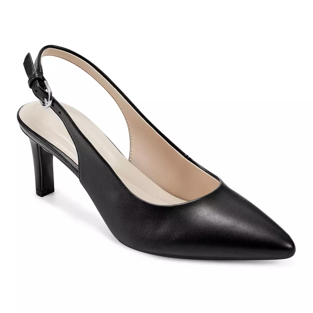 Easy Spirit Raveen Women's Pointy Toe Slingback Heels, Size: 6, Black Product Image
